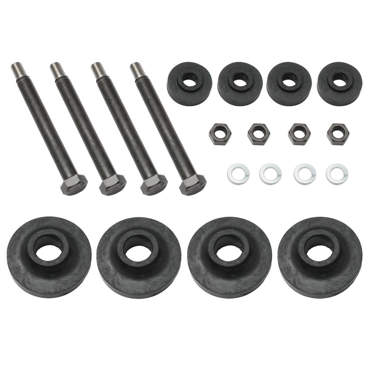 Rare Spares - Front End Mount Rubbers & Bolt Kit 48-FJ HR Xmember - FEK2B Auto
