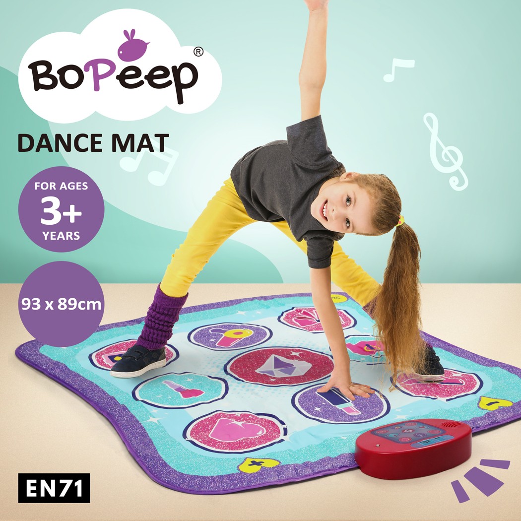 Bopeep Dance Mat Playmat Kids Music Floor Piano Toys Carpet 5 Levels Indoor