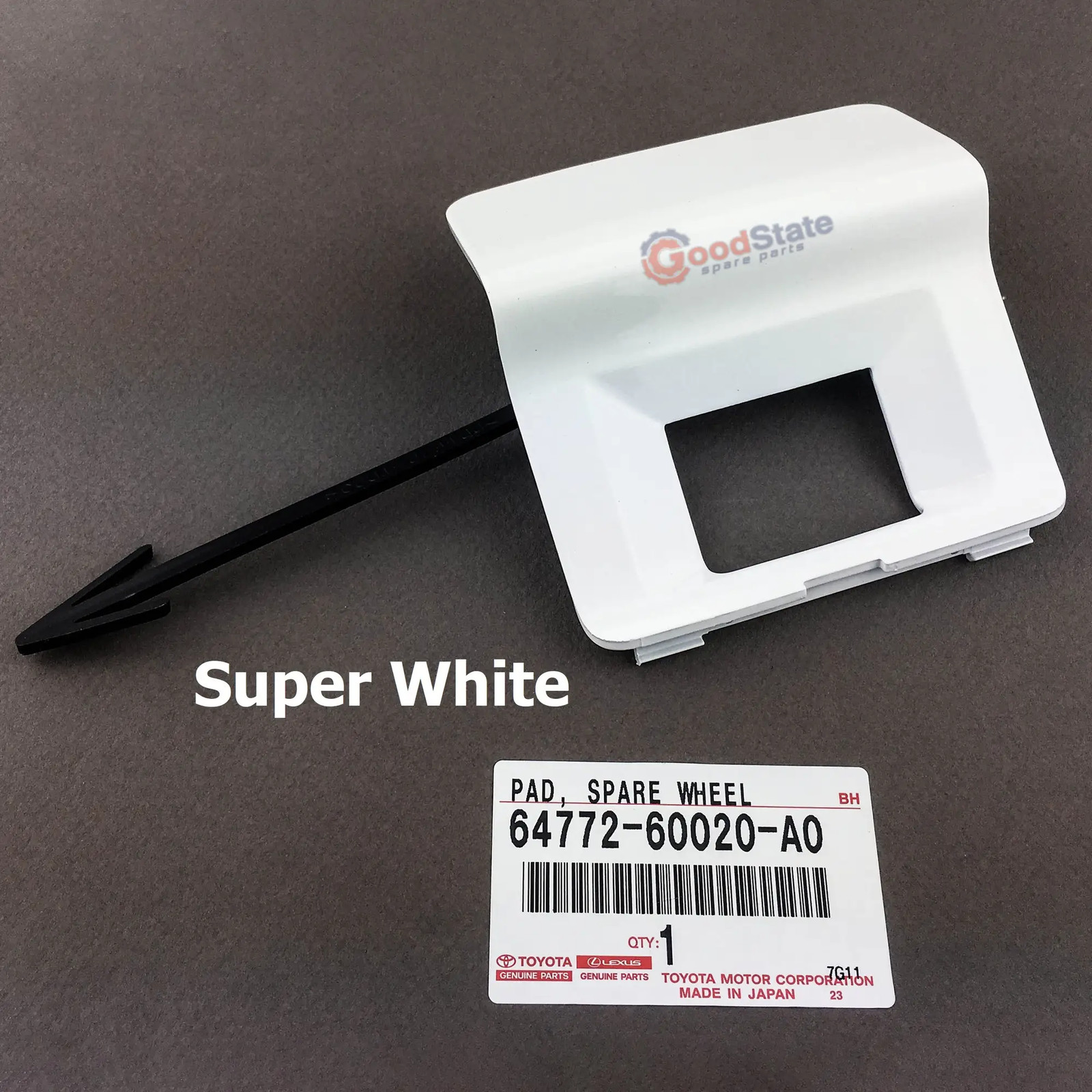 Genuine Toyota Prado 150 Series Spare Wheel Camera Cover Super White KDJ GRJ GDJ