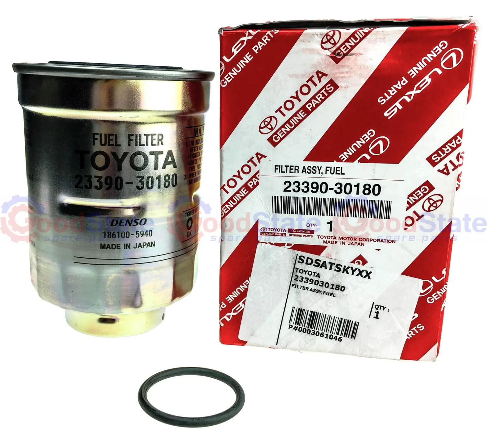 Genuine Toyota Prado 150 Series LJ KDJ 1KD 3.0 Diesel Fuel Filter 23390-30180