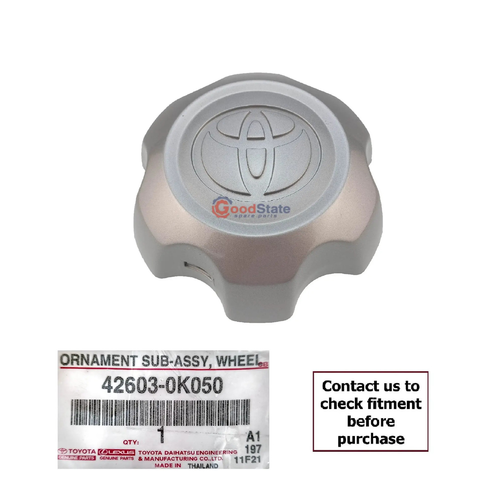 Genuine Toyota Hilux KUN36 KUN35 KUN26 KUN25 Wheel Rim Centre Hub 42603-0K050