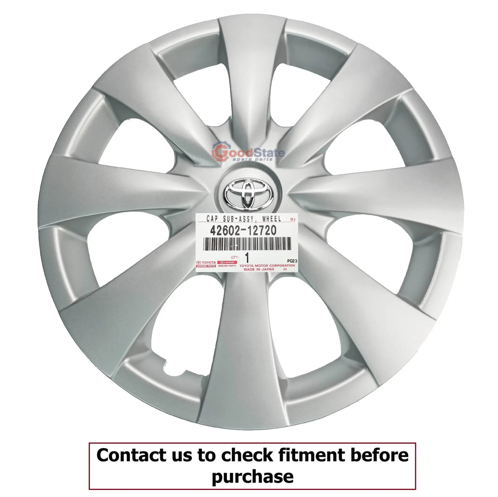 Genuine Toyota Corolla Wheel Cover Hub Cap 15 Inch ZRE152 ZRE151 ZRE142 ZRE141