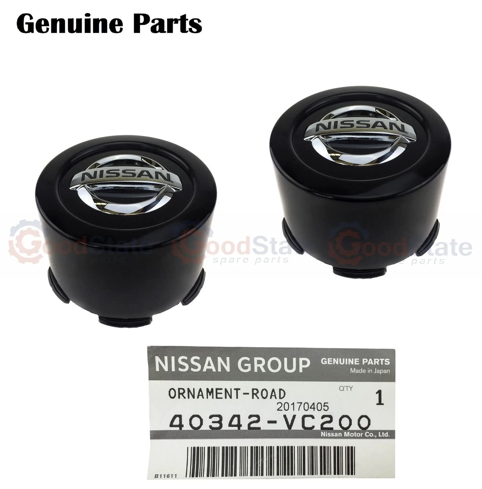 GENUINE Nissan Patrol Y61 Steel Wheel Rim Cover Centre Hub x2 40342VC200 GS4488