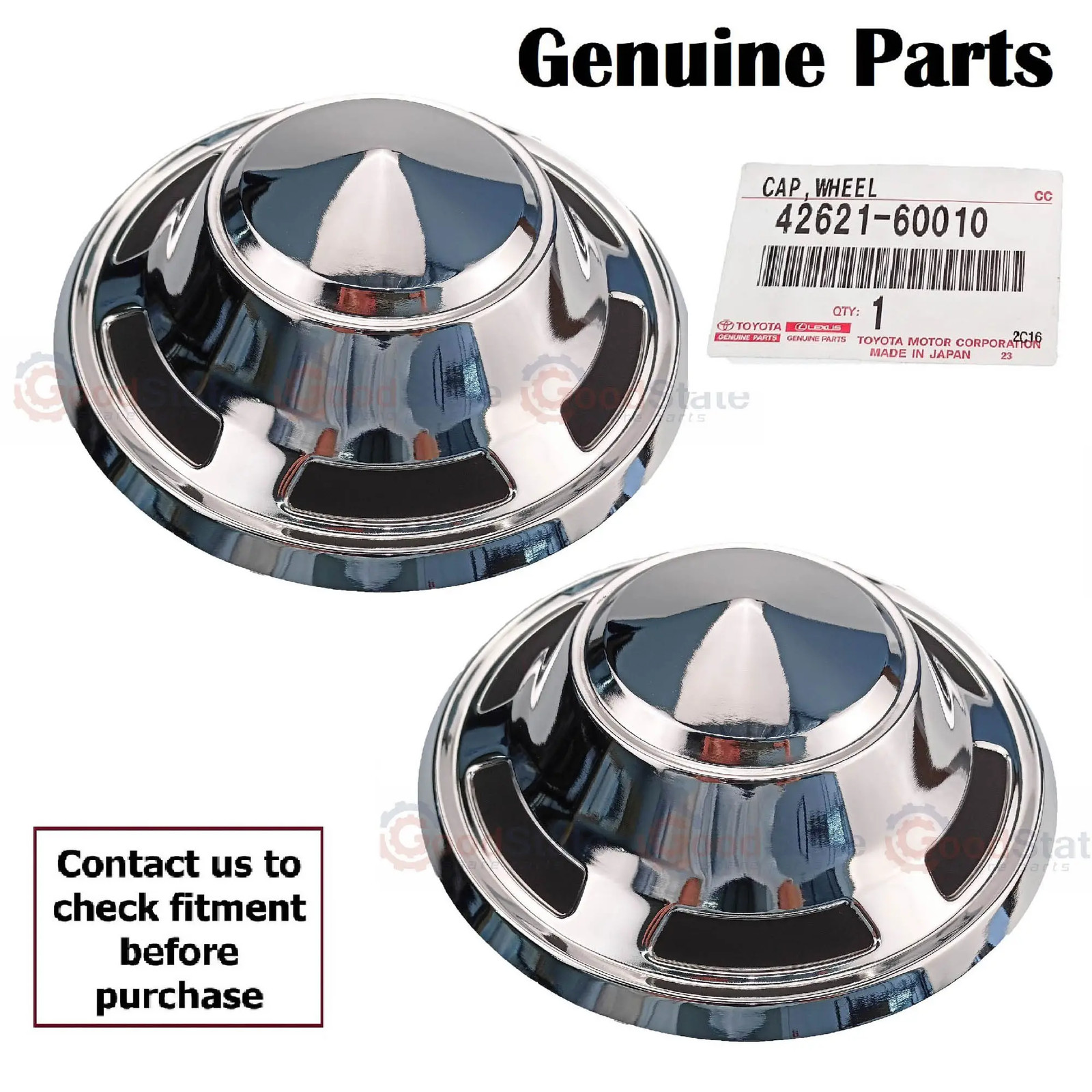 Genuine Toyota LandCruiser 45 40 55 Series FJ HJ BJ Wheel Hub Cap x2 GS5227