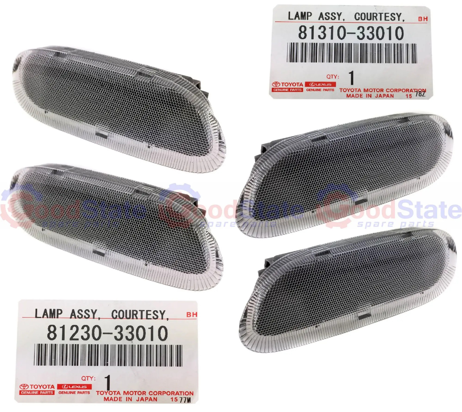 Genuine Toyota LandCruiser 100 Series UZJ HDJ Door Courtesy Light Lamp x4 GS72