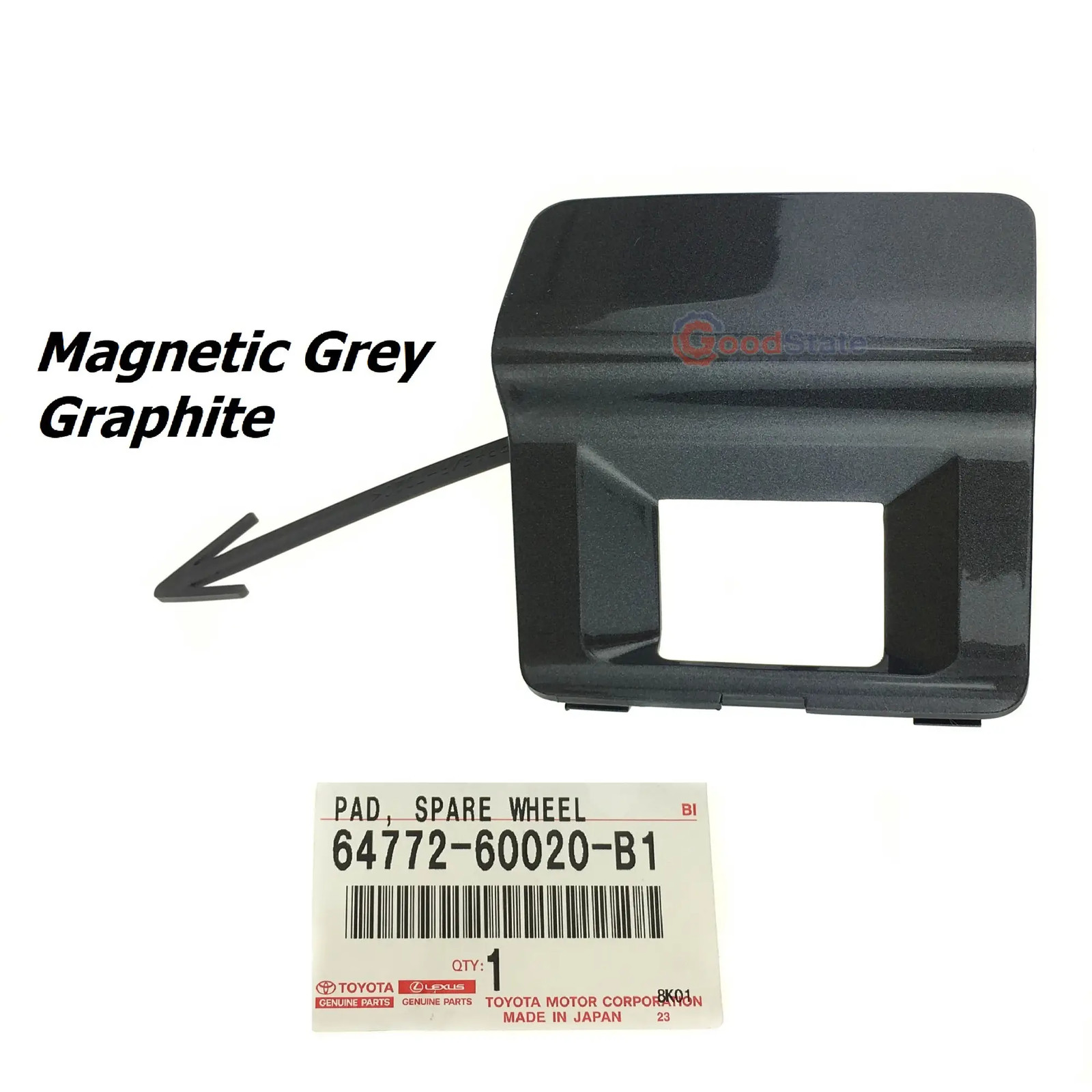 Genuine Toyota Prado 150 Series GRJ GDJ Tailgate Camera Cover Grey 6477260020B1