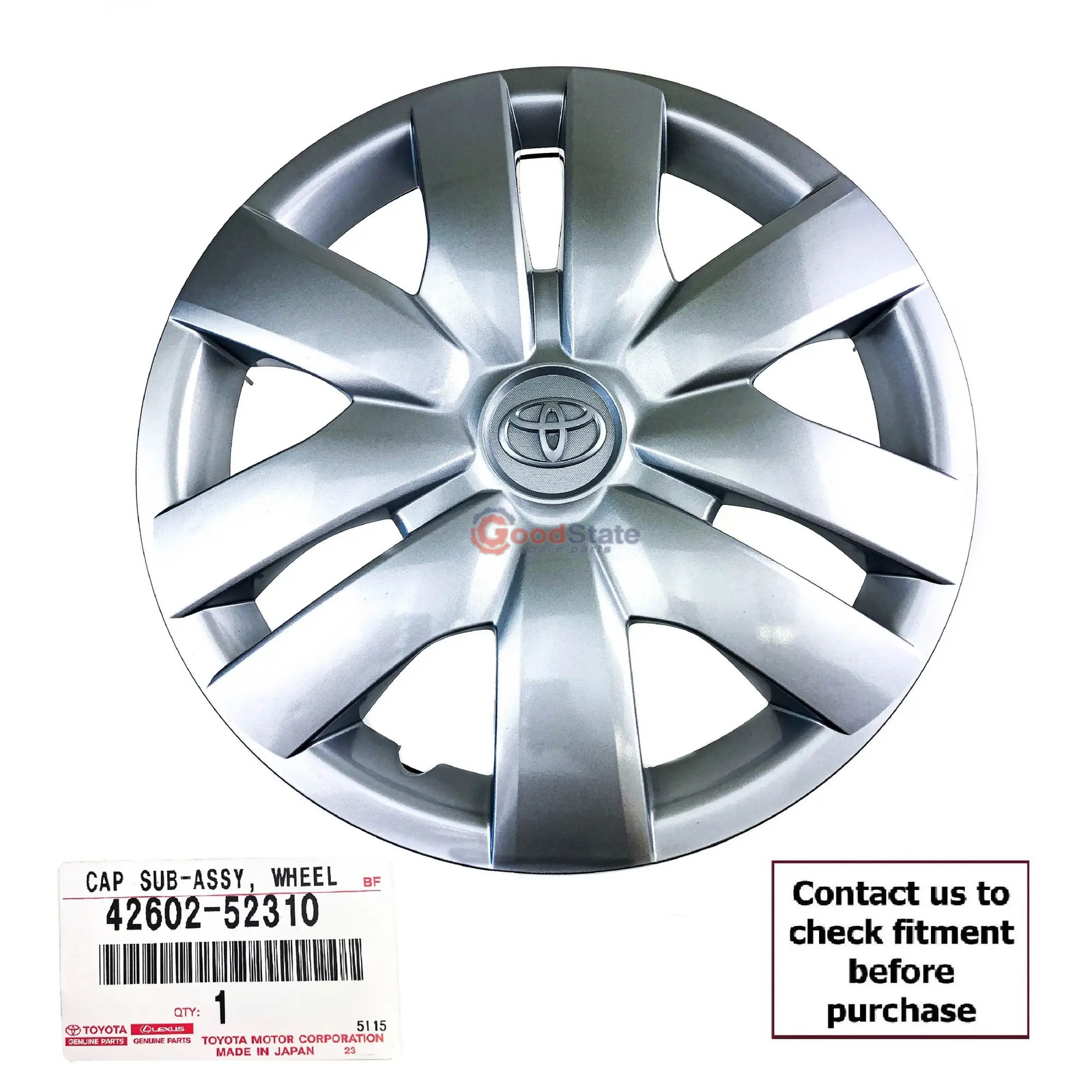 Genuine Toyota Yaris NCP93 NCP92 NCP91 14 Inch Wheel Cover Hub Cap 42602-52310