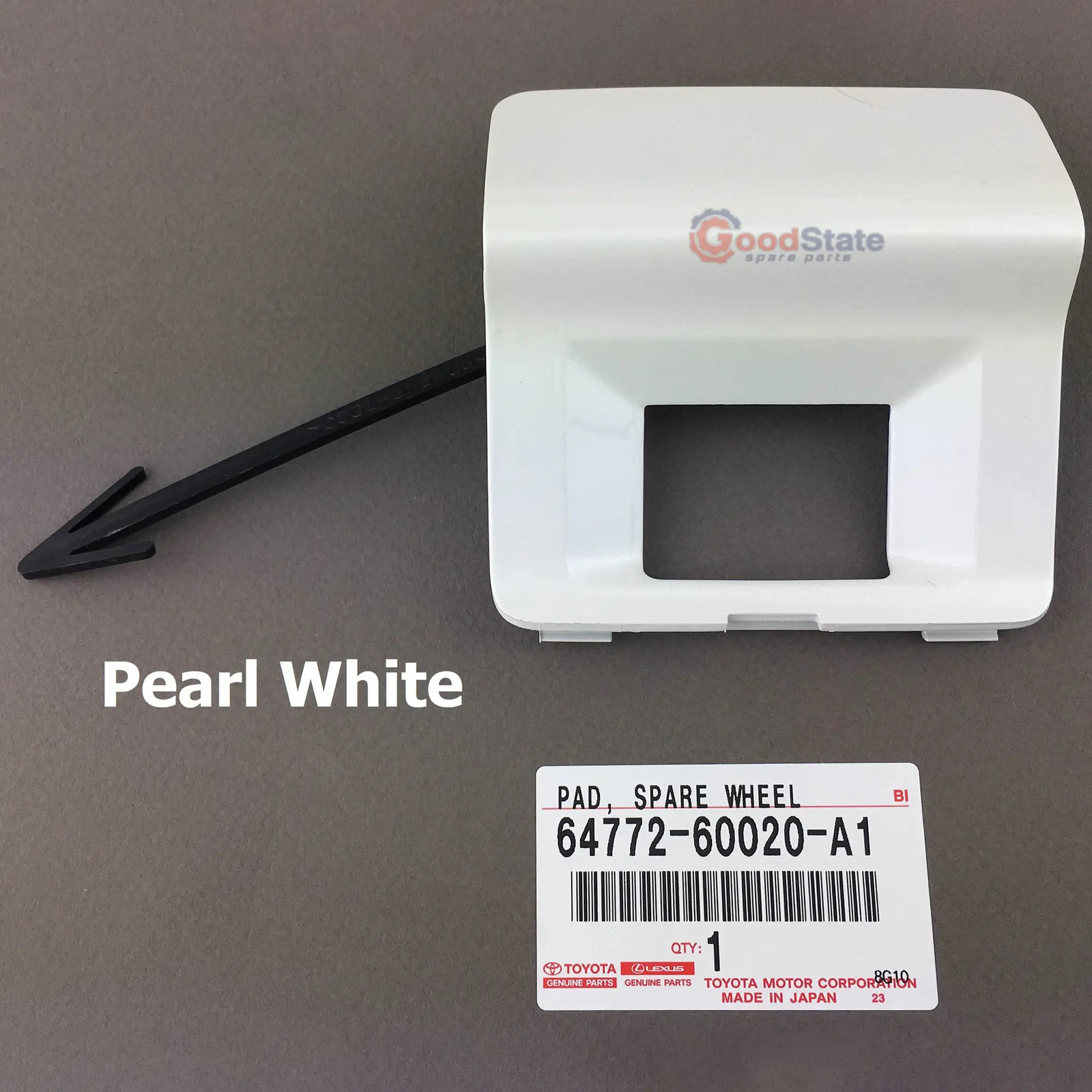Genuine Toyota Prado 150 Series Spare Wheel Camera Cover Pearl White KDJ GRJ GDJ