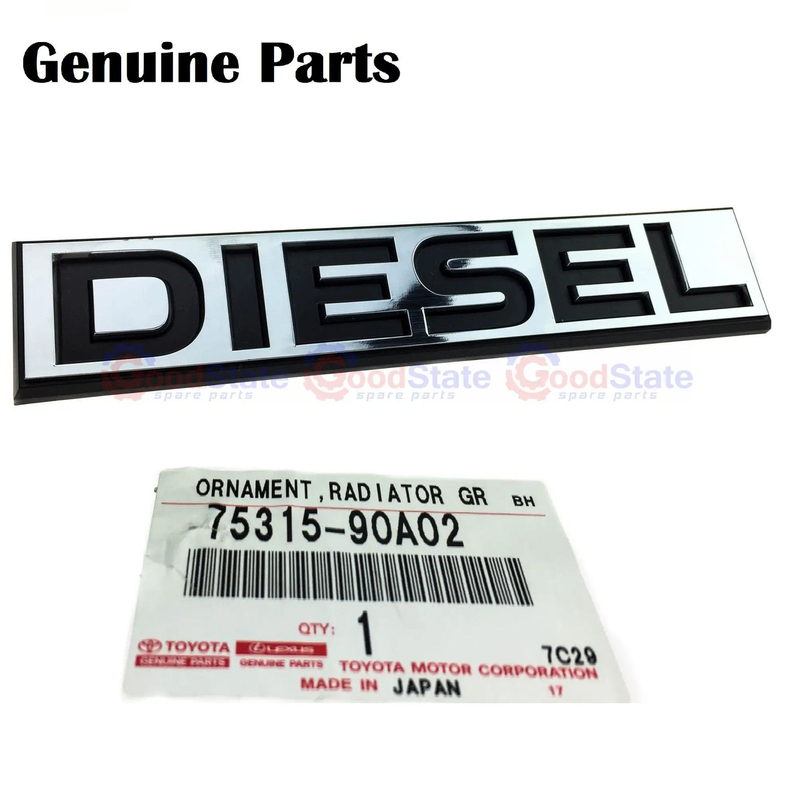 Genuine Toyota LandCruiser 40 Series BJ HJ Diesel Front Grille Badge Emblem