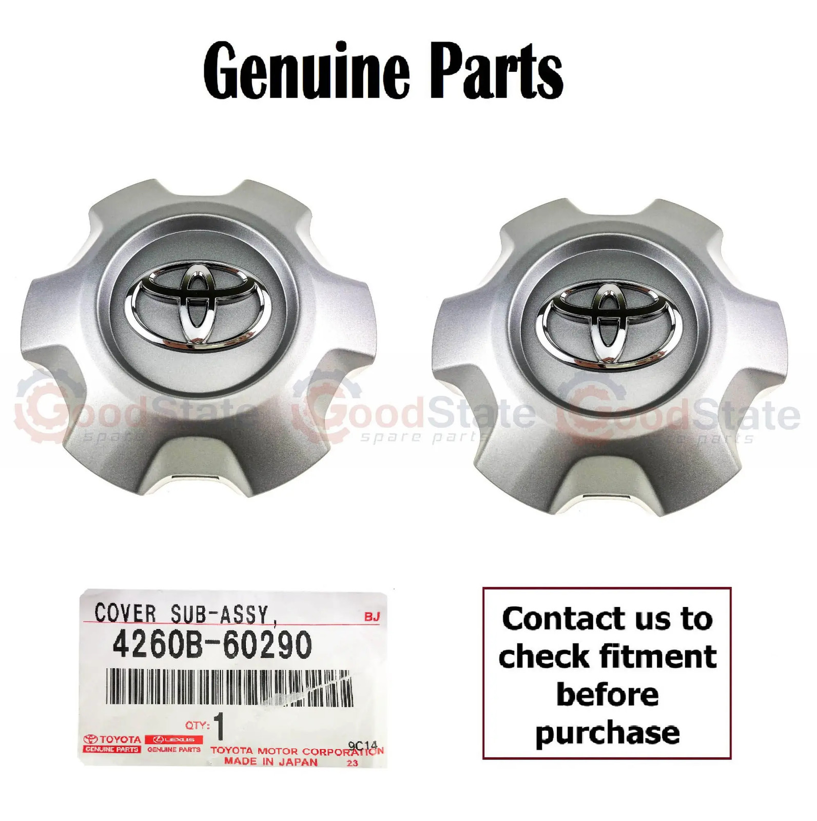 Genuine Toyota Prado 150 Series LJ KDJ GRJ GDJ Wheel Rim Centre Hub Cap x2