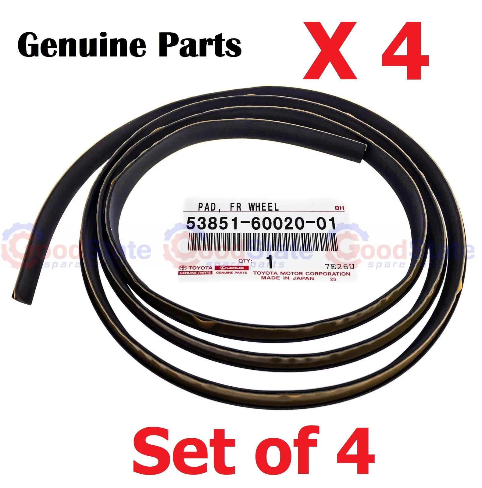 Genuine Toyota LandCruiser 80 Series HZJ Wheel Arch Flare Seal Adhesive x4 GS723