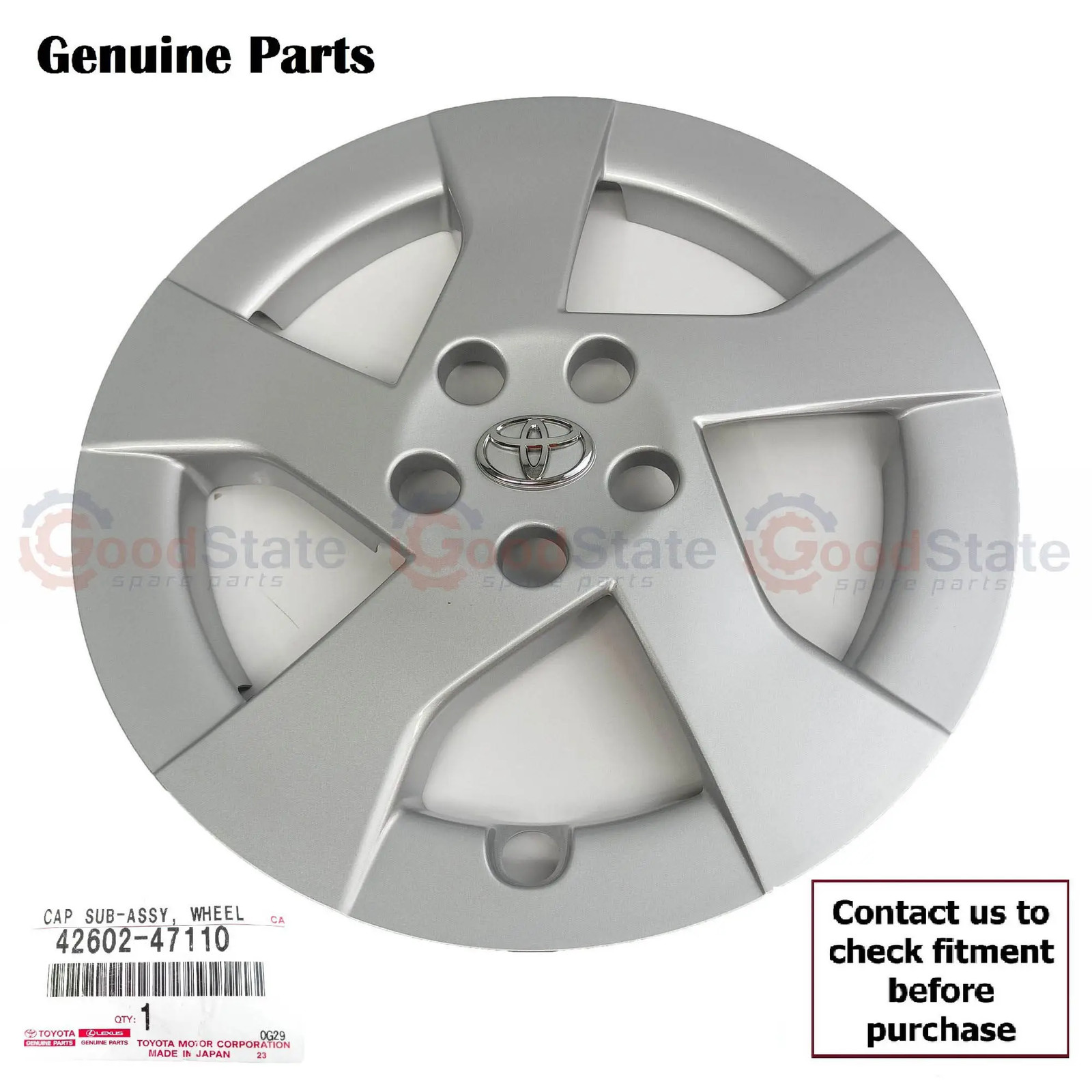 Genuine Toyota Prius ZVW30 15 Inch Wheel Cover Hub Cap 42602-47110