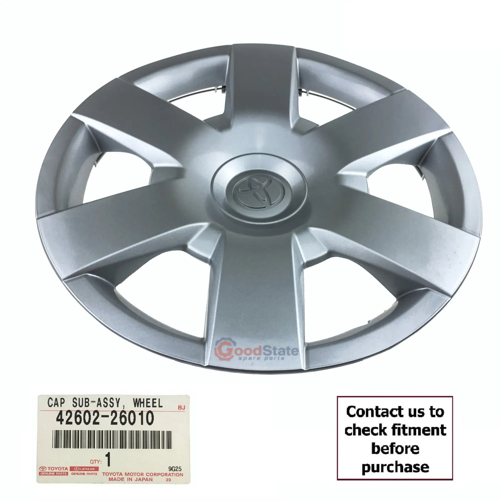 Genuine Toyota Hiace 15 Inch Wheel Cover Hub Cap 42602-26010 TRH201