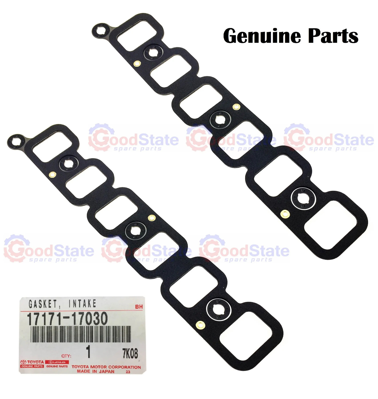 Genuine Toyota LandCruiser 100 Series 1HD 4.2 Diesel Intake Manifold Gasket x2