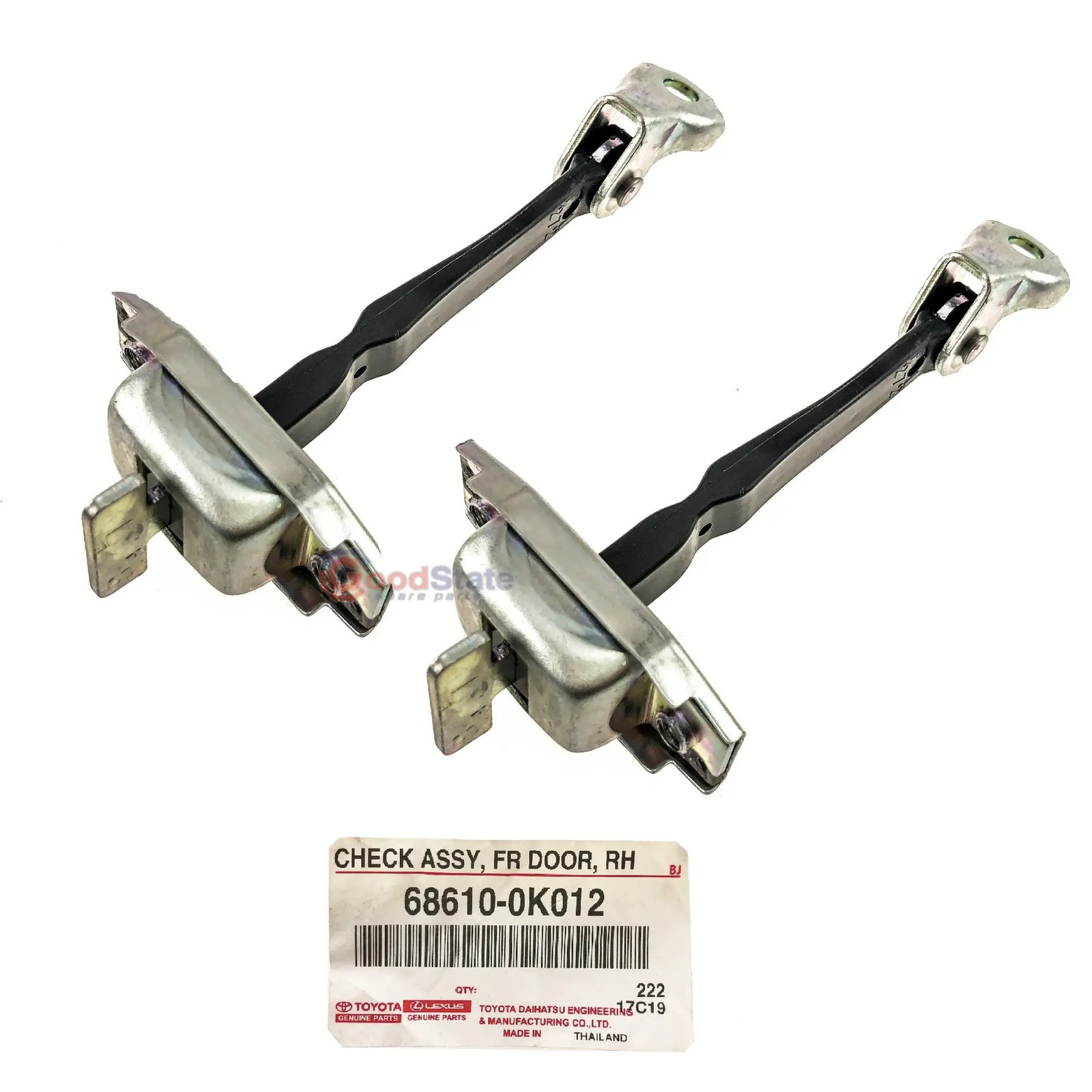 Genuine Toyota Hilux TGN16 TGN15 TGN10 KUN36 Front Door Check Arm Stop Strap x2