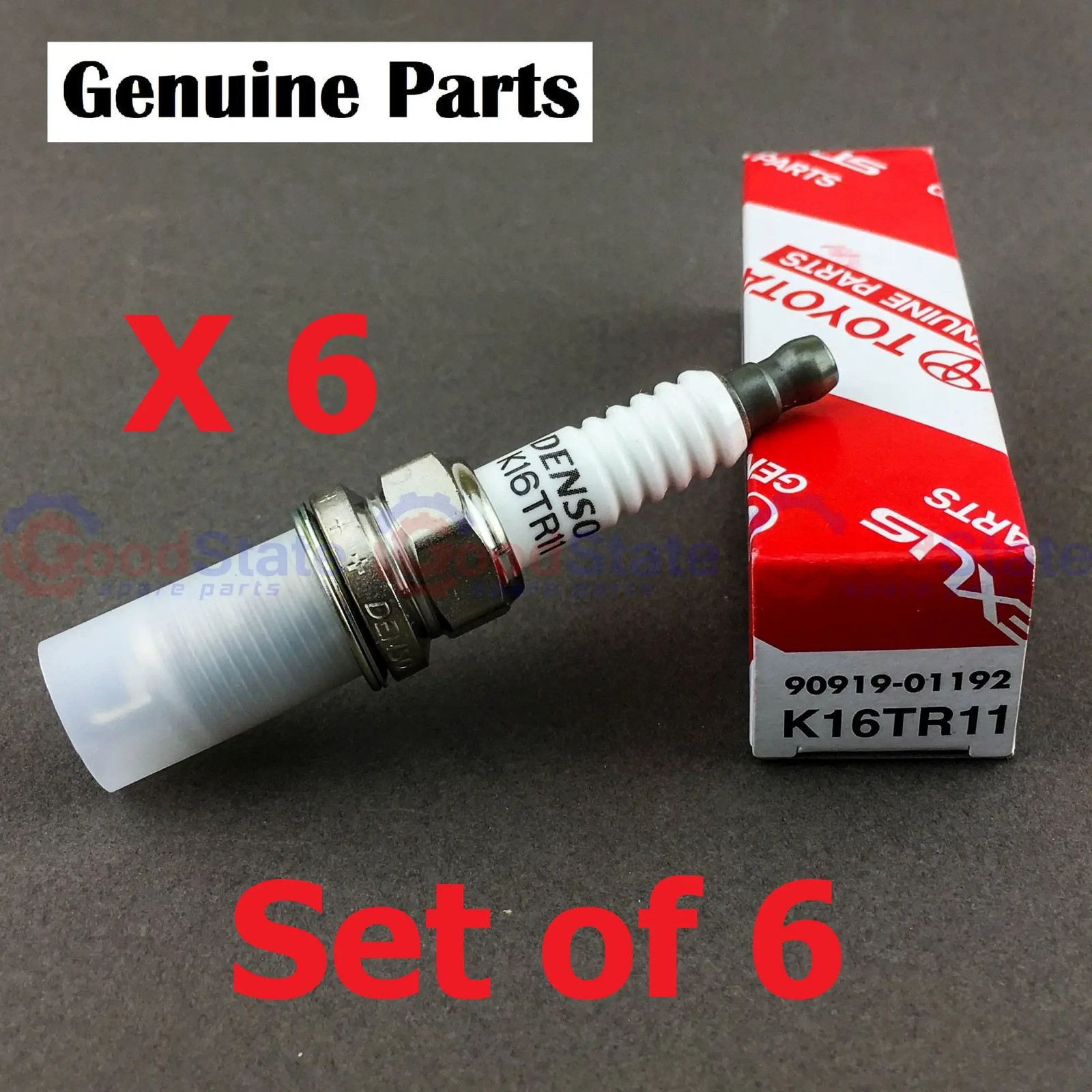 Genuine Toyota Prado 120 90 Series VZJ 5VZ 3.4 Petrol Spark Plugs x6 90919-01192