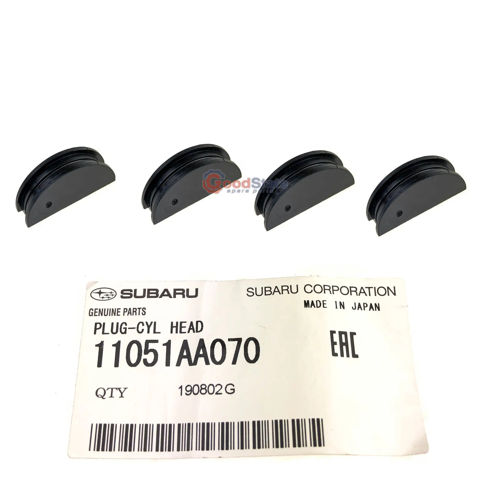 GENUINE Subaru Impreza Half Moon Cylinder Head Seal Plug x4 11051AA070 GS3485