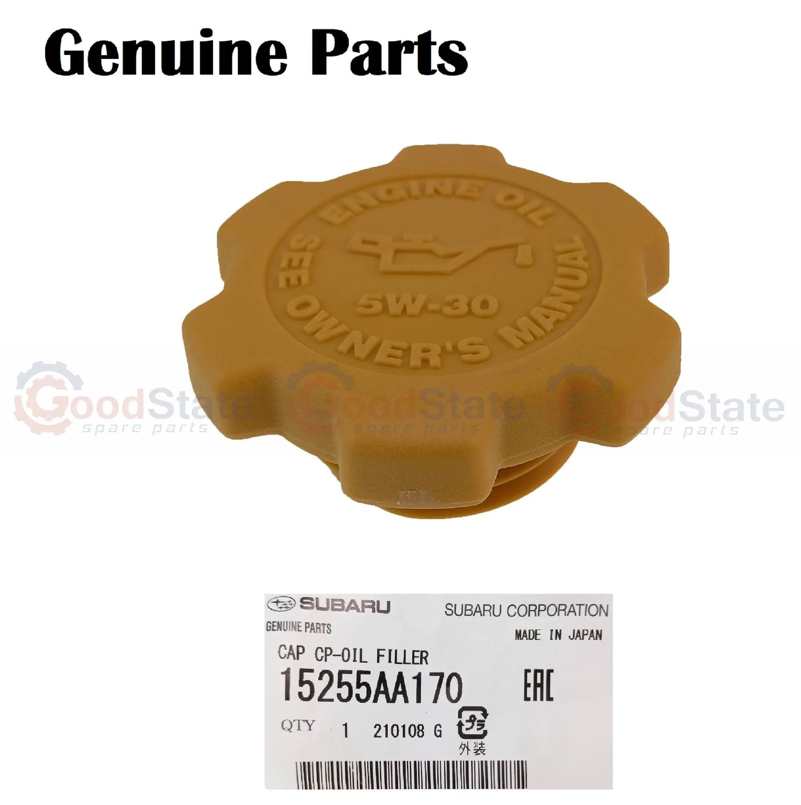 GENUINE Subaru EJ257 Engine Oil Filler Cap 15255AA170 Impreza Outback Forester