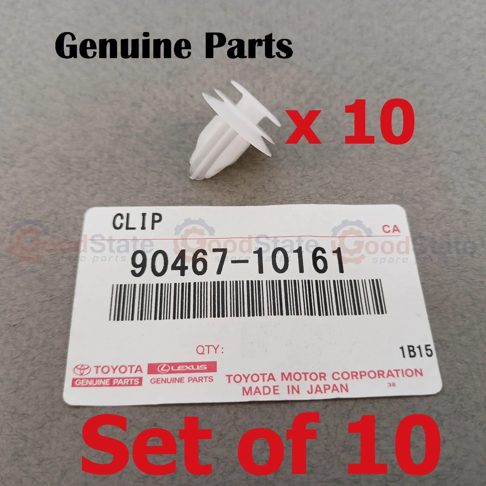 Genuine Toyota Prado 150 120 Series Trim Clip x10 90467-10161 GS4355