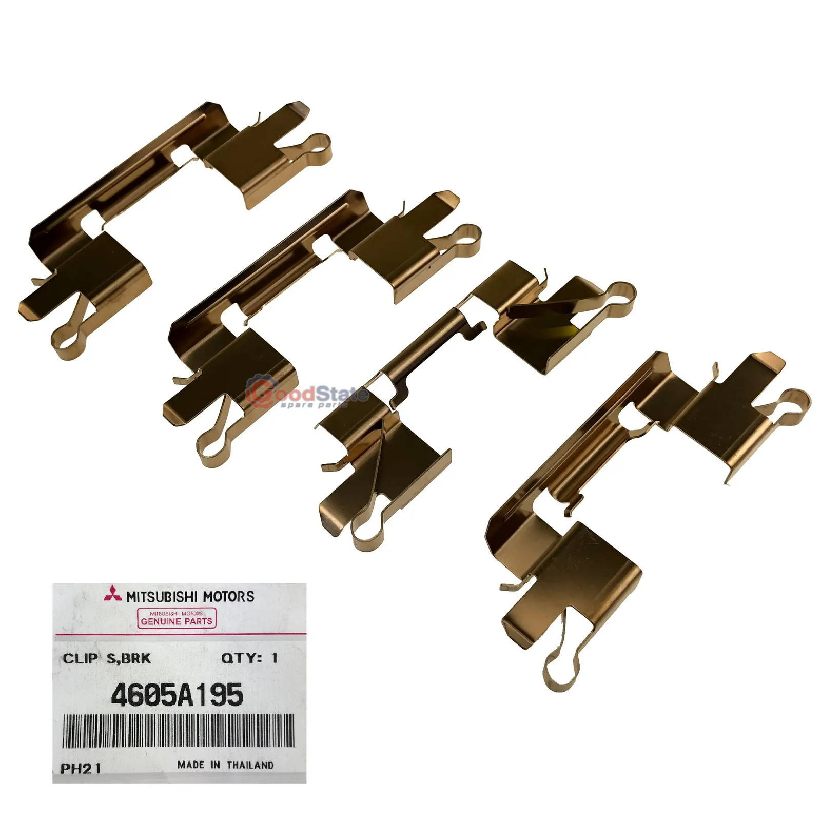 GENUINE Mitsubishi Triton Front Disc Brake Pad Fitting Kit 4605A195