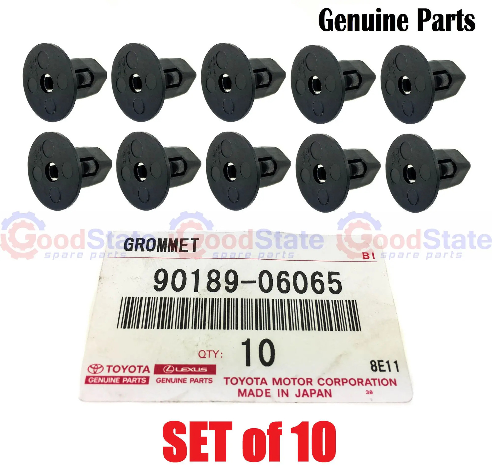 Genuine Toyota Hilux KUN35 KUN26 KUN25 KUN16 KUN15 Fender Liner Clip x10