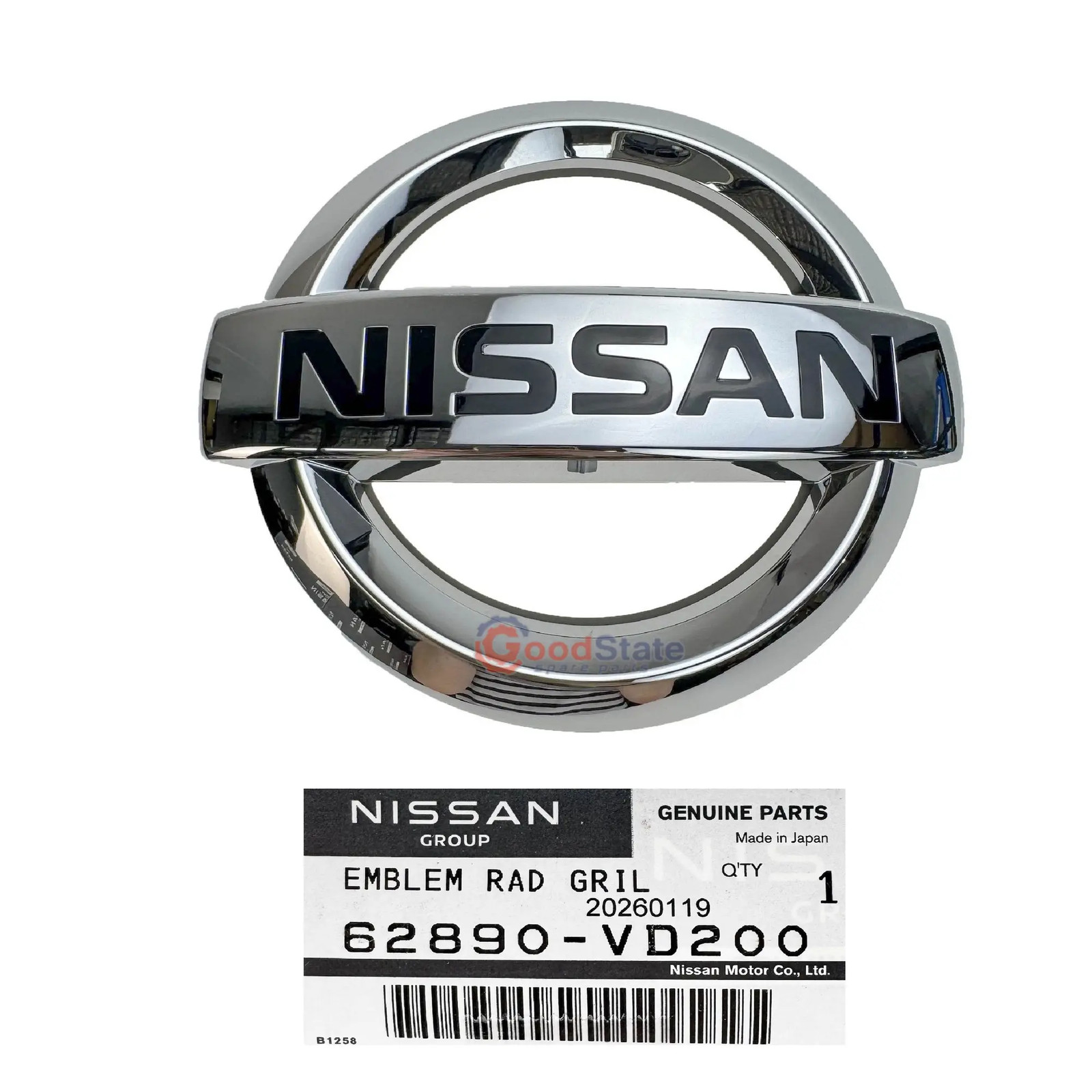 GENUINE Nissan Patrol Y61 GU UTE 4 Series 2004-2007 Front Grille Badge Emblem