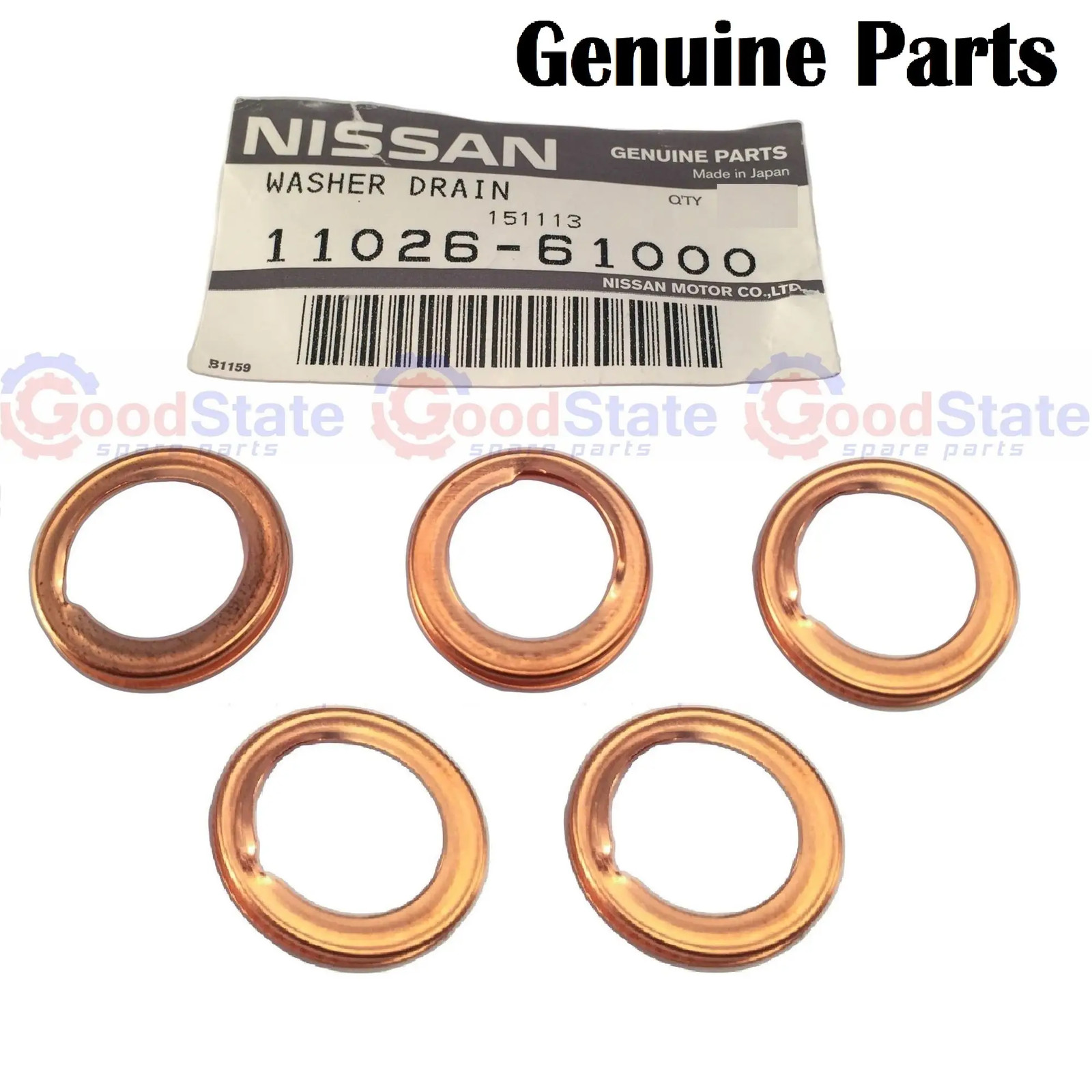 GENUINE Nissan Patrol GQ Y60 GU Y61 Sump Plug Washer Large Type x5 11026-61000