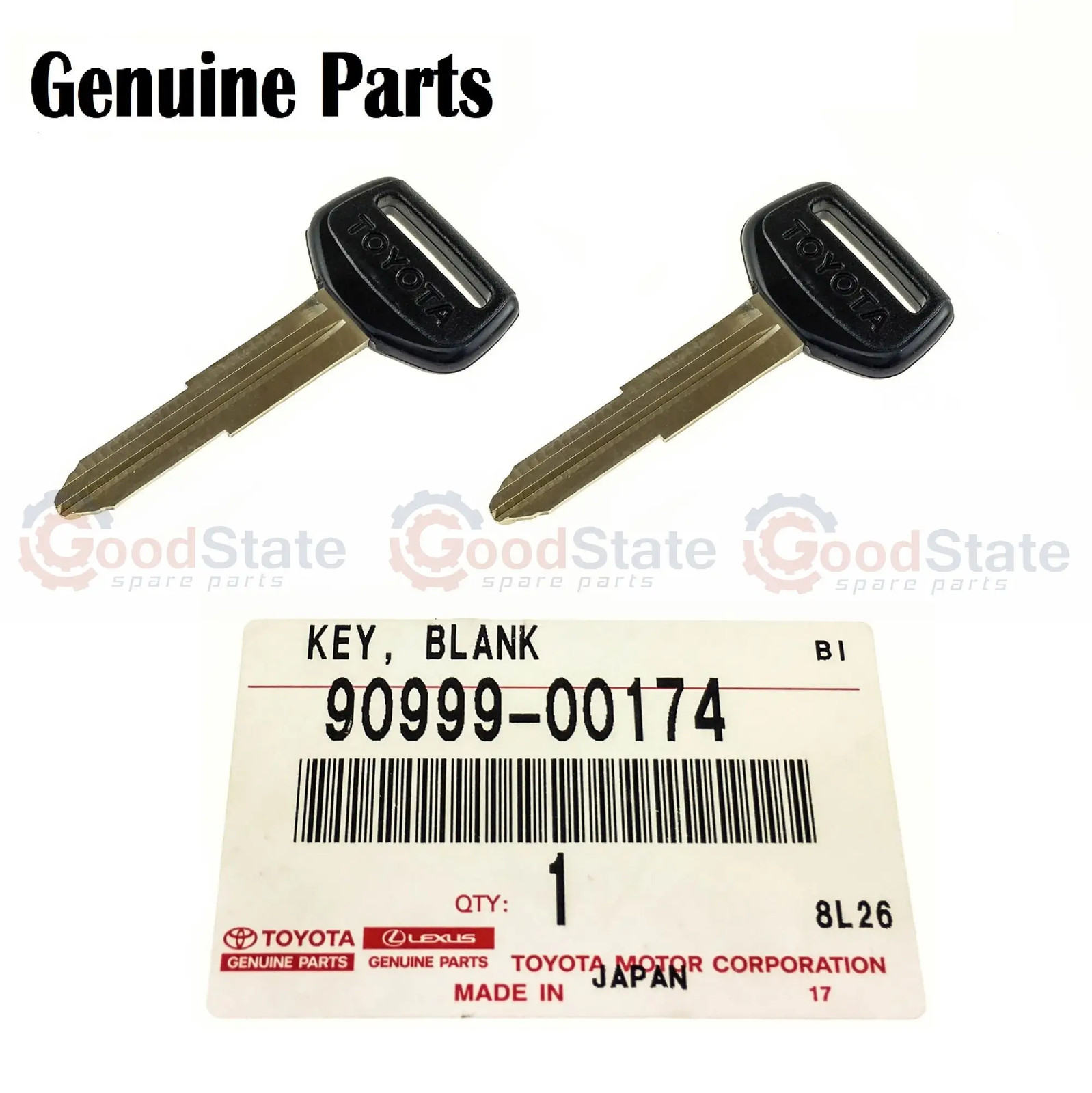 Genuine Toyota LandCruiser HZJ79 HZJ78 HZJ77 HZJ76 HZJ75 HZJ74 Non Chip Blank x2