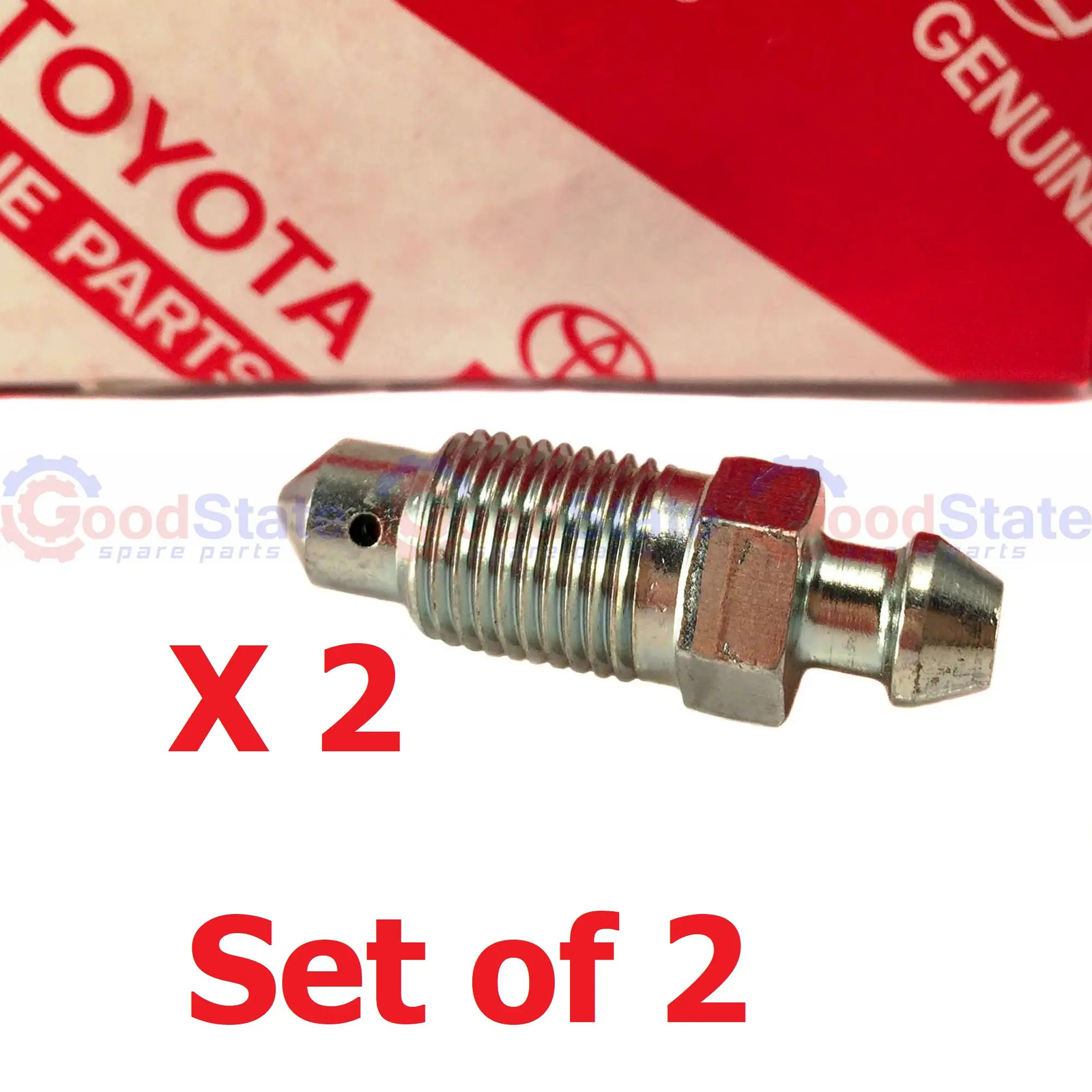 Genuine Toyota LandCruiser 105 100 80 79 Series Brake Caliper Bleed Nipple x2