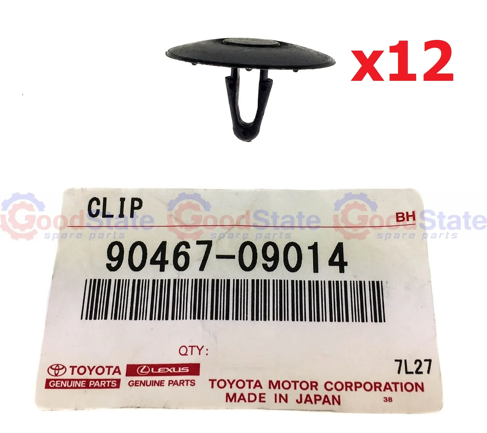 Genuine Toyota LandCruiser 80 Series HDJ FJ Bonnet Insulator Clip x12