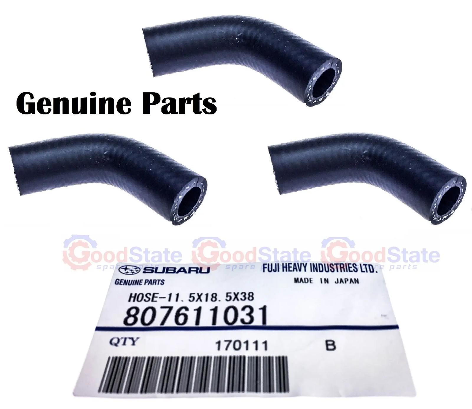 GENUINE Subaru 807611031 GS3783 Impreza Forester Liberty Turbo Cooler Water x3