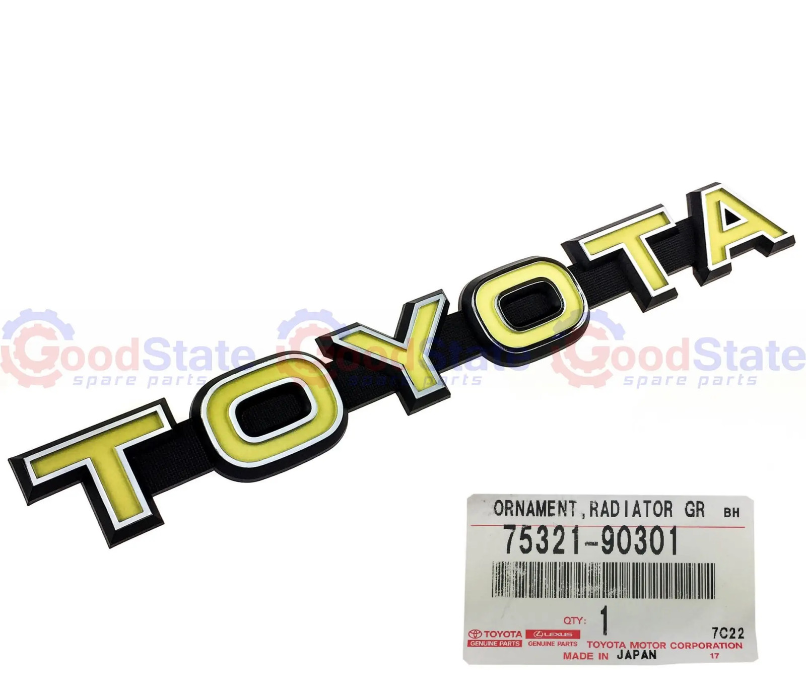 Genuine Toyota LandCruiser HJ47 HJ45 FJ45 Front Grille Badge Emblem 75321-90301