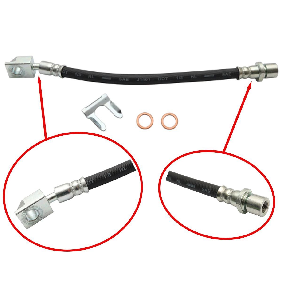 RSP Brake Hose Rear Caliper LH Holden Statesman WB - BH1028 Replacement Hose