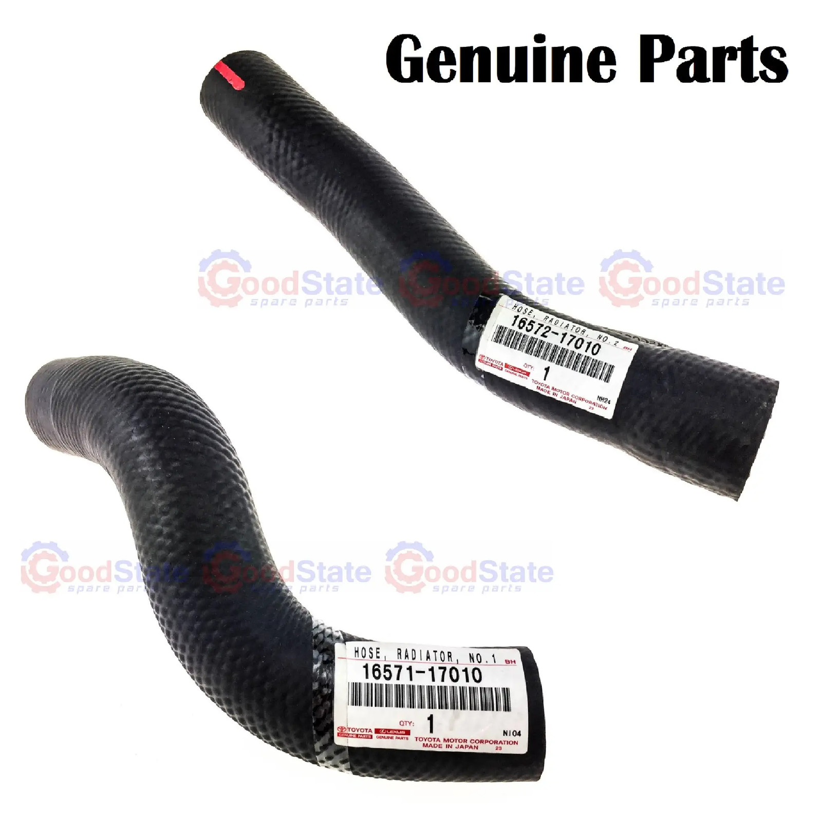 Genuine Toyota LandCruiser HDJ80 1HD 4.2 Diesel Upper & Lower Radiator Hose