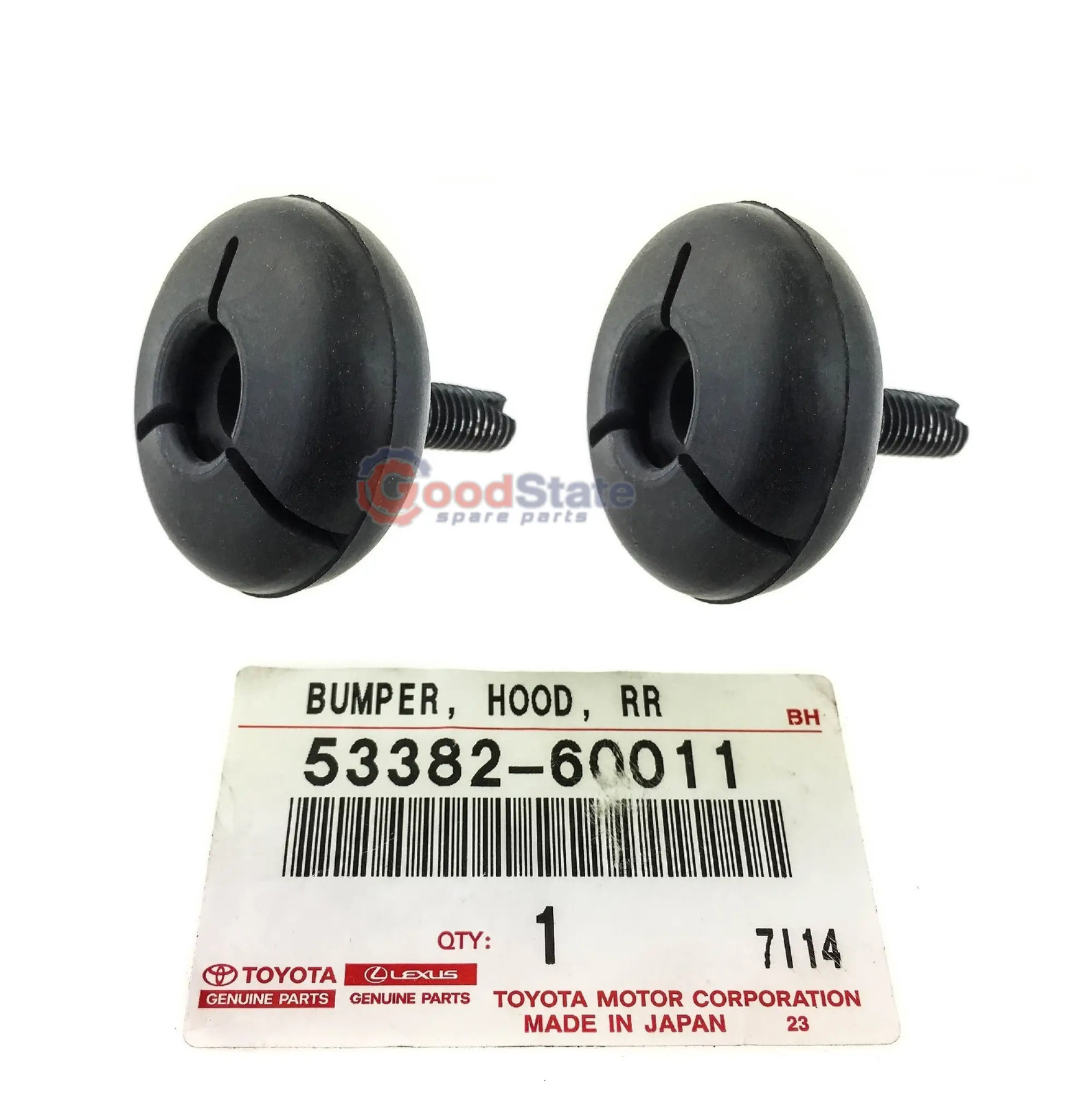 Genuine Toyota LandCruiser HZJ79 Single Cab Bonnet Bump Stop Rubber Front x2