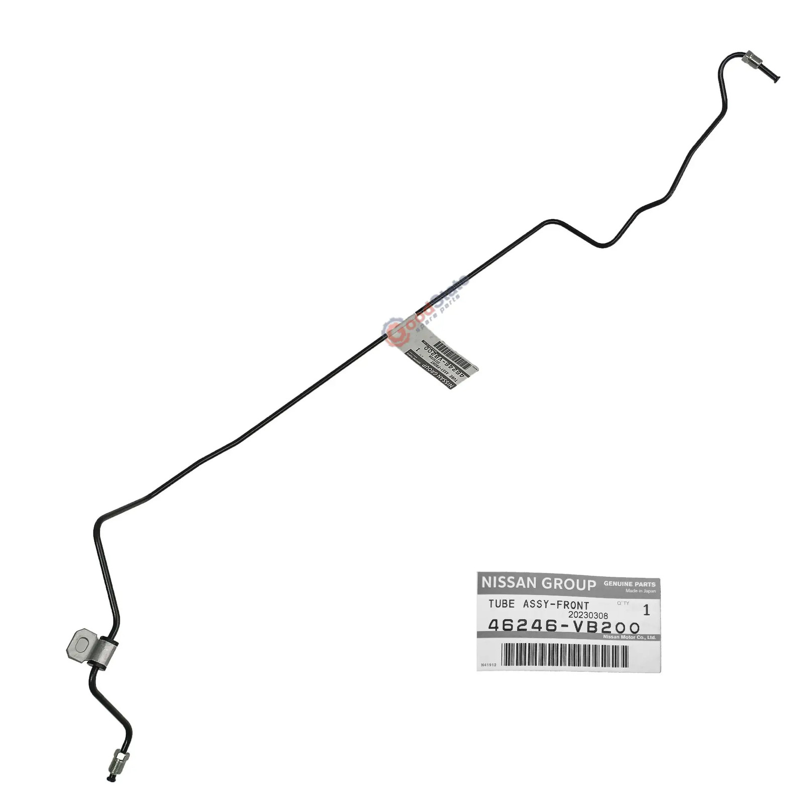 GENUINE Nissan Patrol Y61 GU Non ABS Front Left LH Metal Brake Line 46246VB200