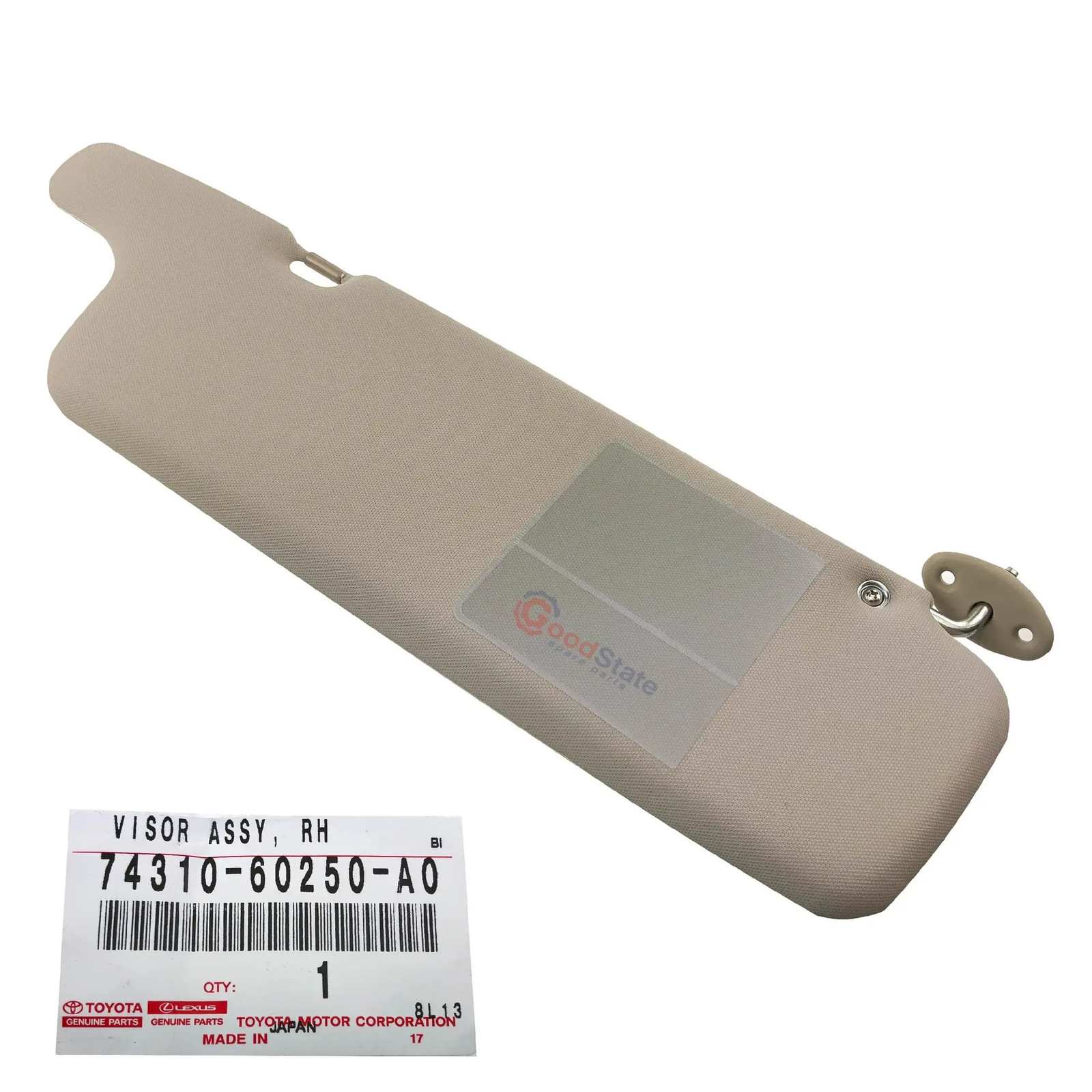 GENUINE Toyota Landcruiser 70 73 75 Series Troopy Ute RH Sun Visor Ivory