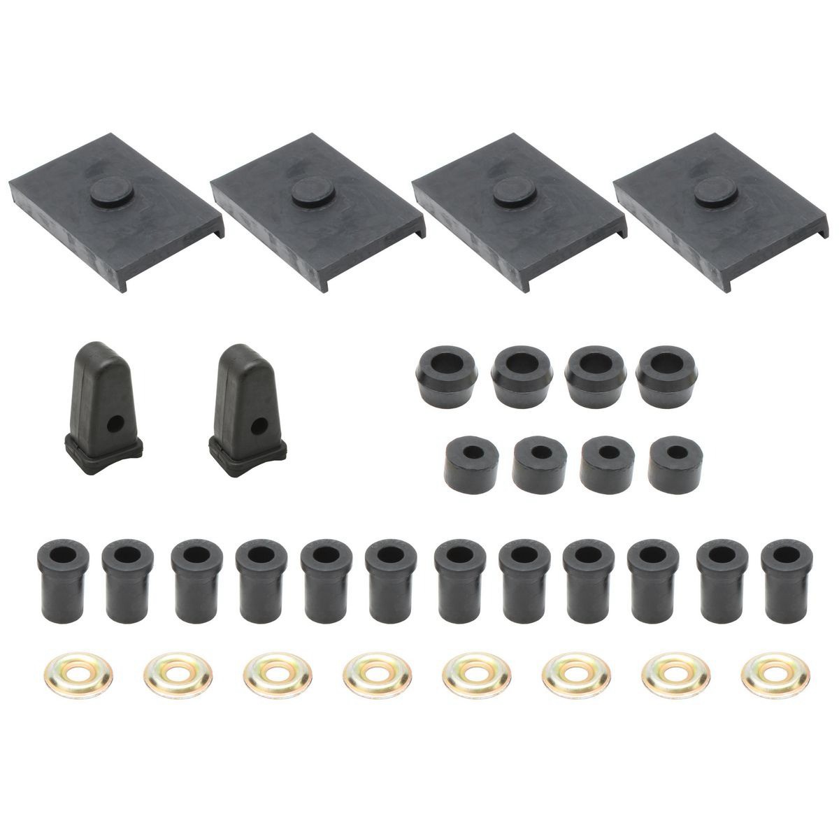 Rare Spares - Rear Suspension Rubber Kit FX Bus.sedan Ute FJ All - BKR1005 Auto