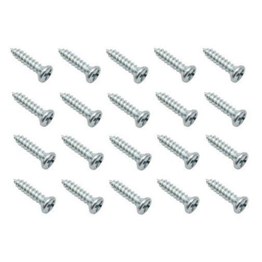 Rare Spares - Screw Pack Oval Head Cr Rec Tappers 4 X 1/2in - ST0027 Plumbing