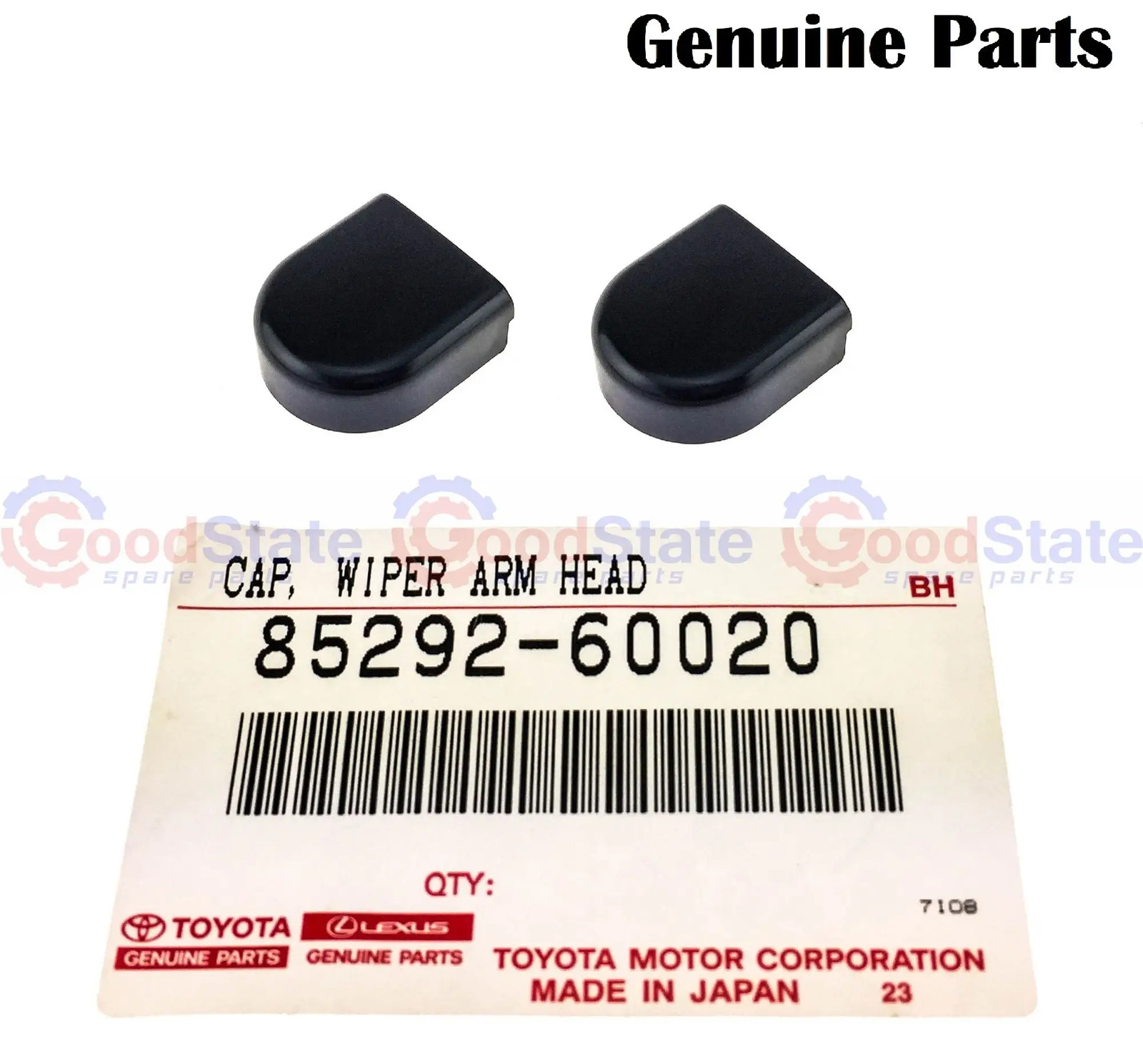 Genuine Toyota LandCruiser HZJ80 HZJ79 HZJ78 Wiper Arm End Cover Cap x2