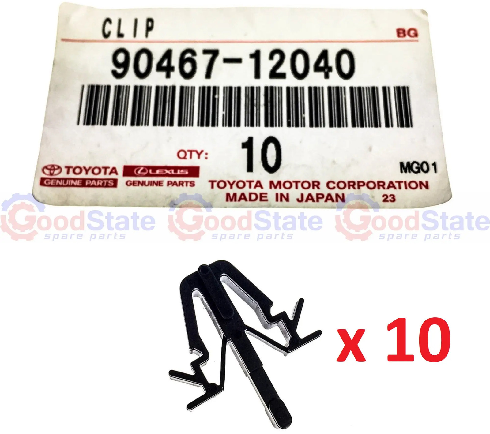 Genuine Toyota Hilux Radiator Grille Clip x10 LN109 LN108 LN107 LN106