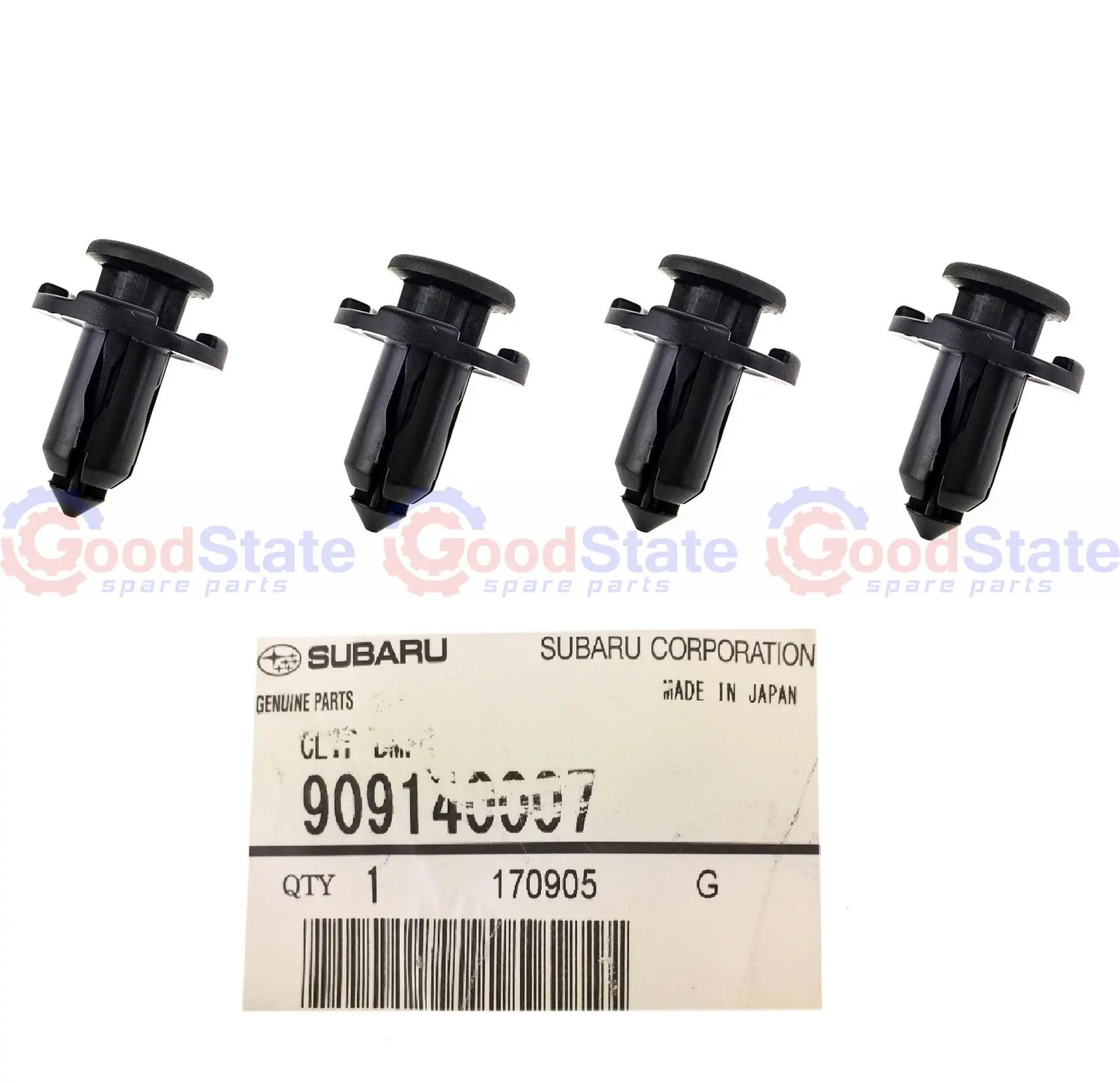 GENUINE Subaru 909140007 GS270 Bumper Clips Set Of 4 Forester Impreza Outback