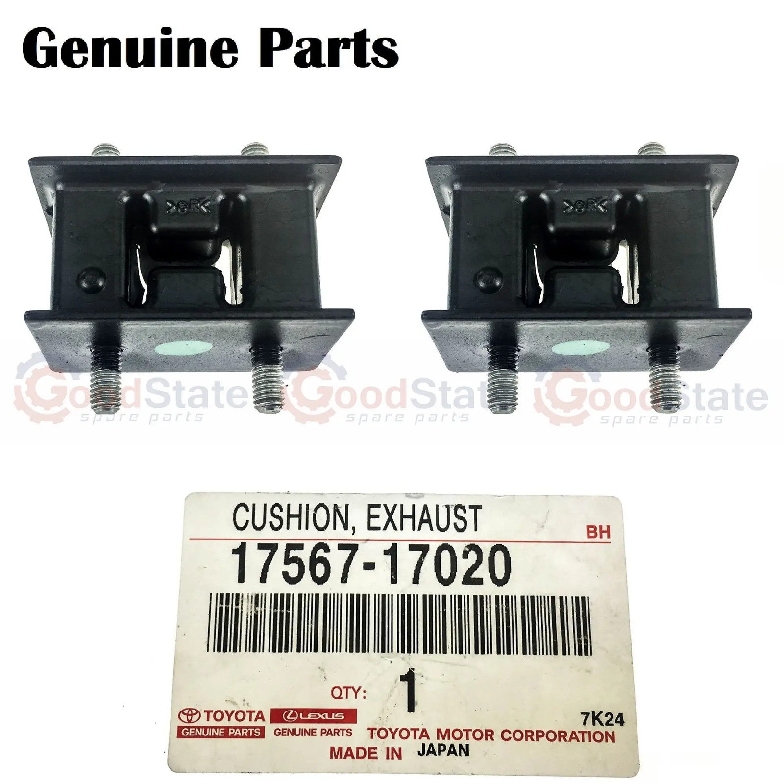 Genuine Toyota LandCruiser VDJ79 Exhaust Rubber Mount x2 17567-17020 GS4545
