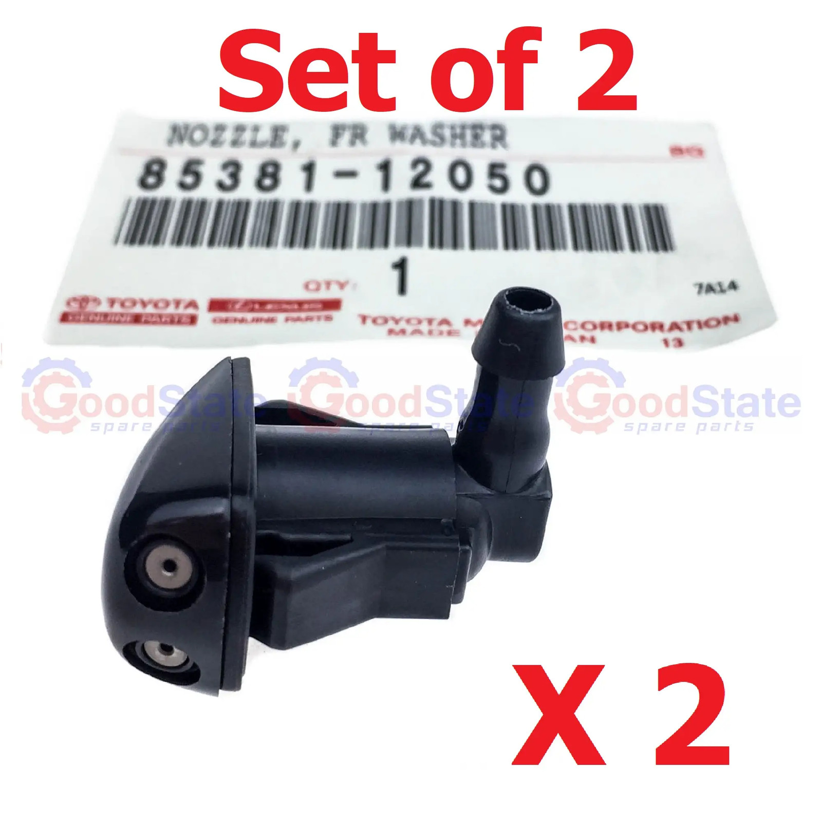 Genuine Toyota LandCruiser 70 75 76 78 79 Series Windscreen Washer Jet Nozzle x2