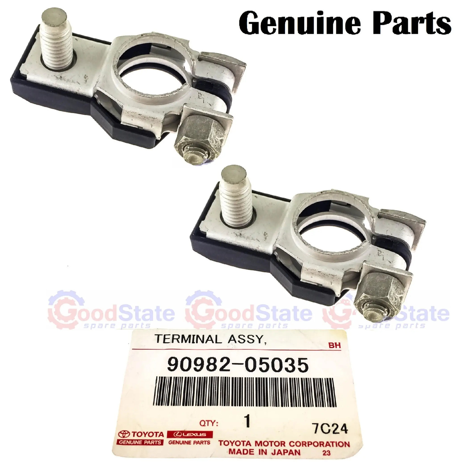 Genuine Toyota LandCruiser 100 Series Positive Battery Terminal x2 90982-05035