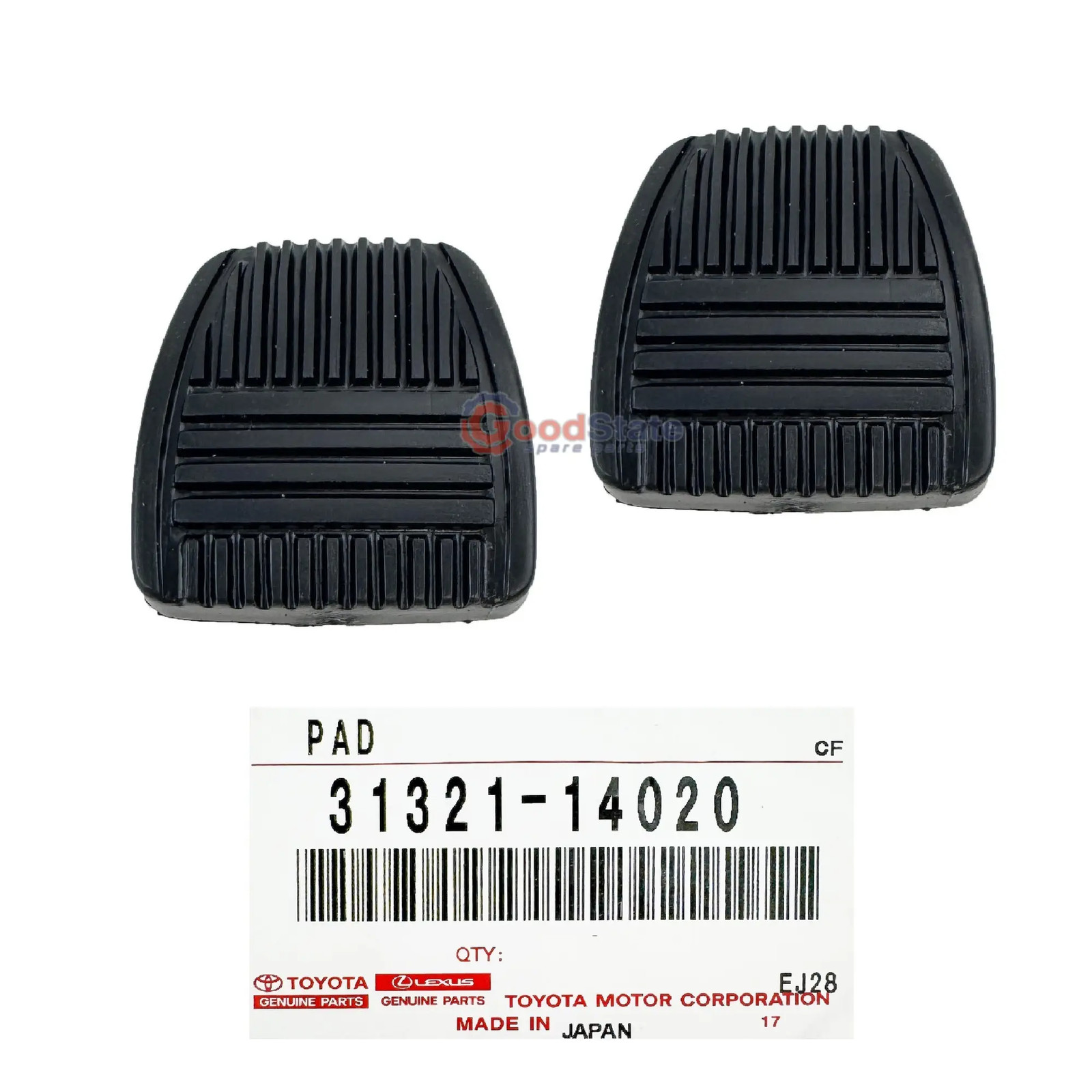 Genuine Toyota LandCruiser HDJ80 HDJ79 HDJ78 HDJ101 Clutch Pedal Pad Rubber x2