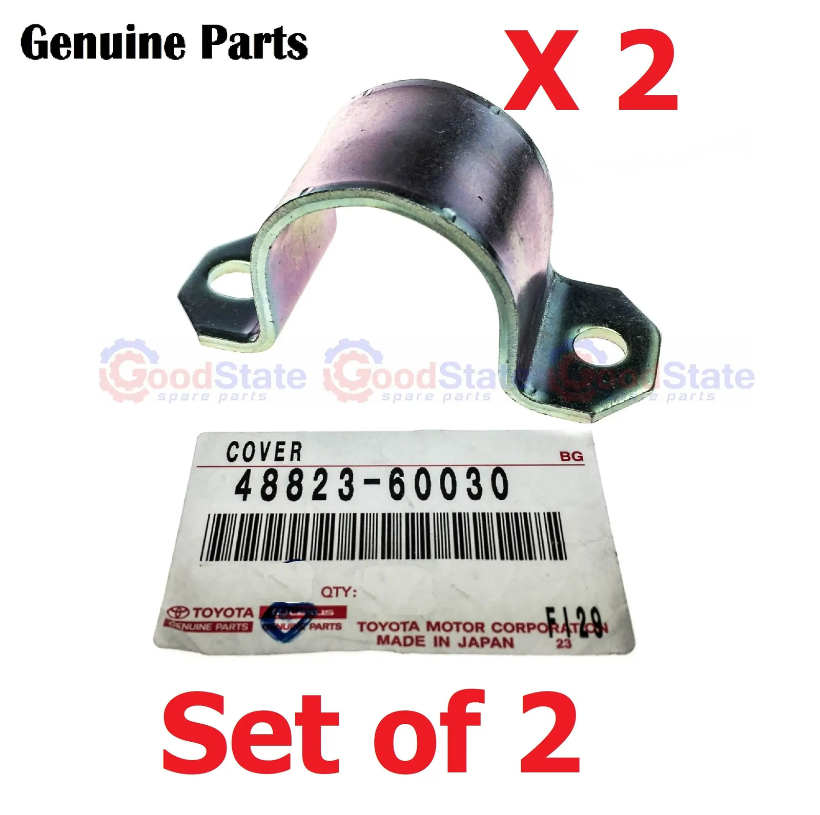 Genuine Toyota LandCruiser 70 75 76 78 79 80 Series Front Sway Bush Bracket x2