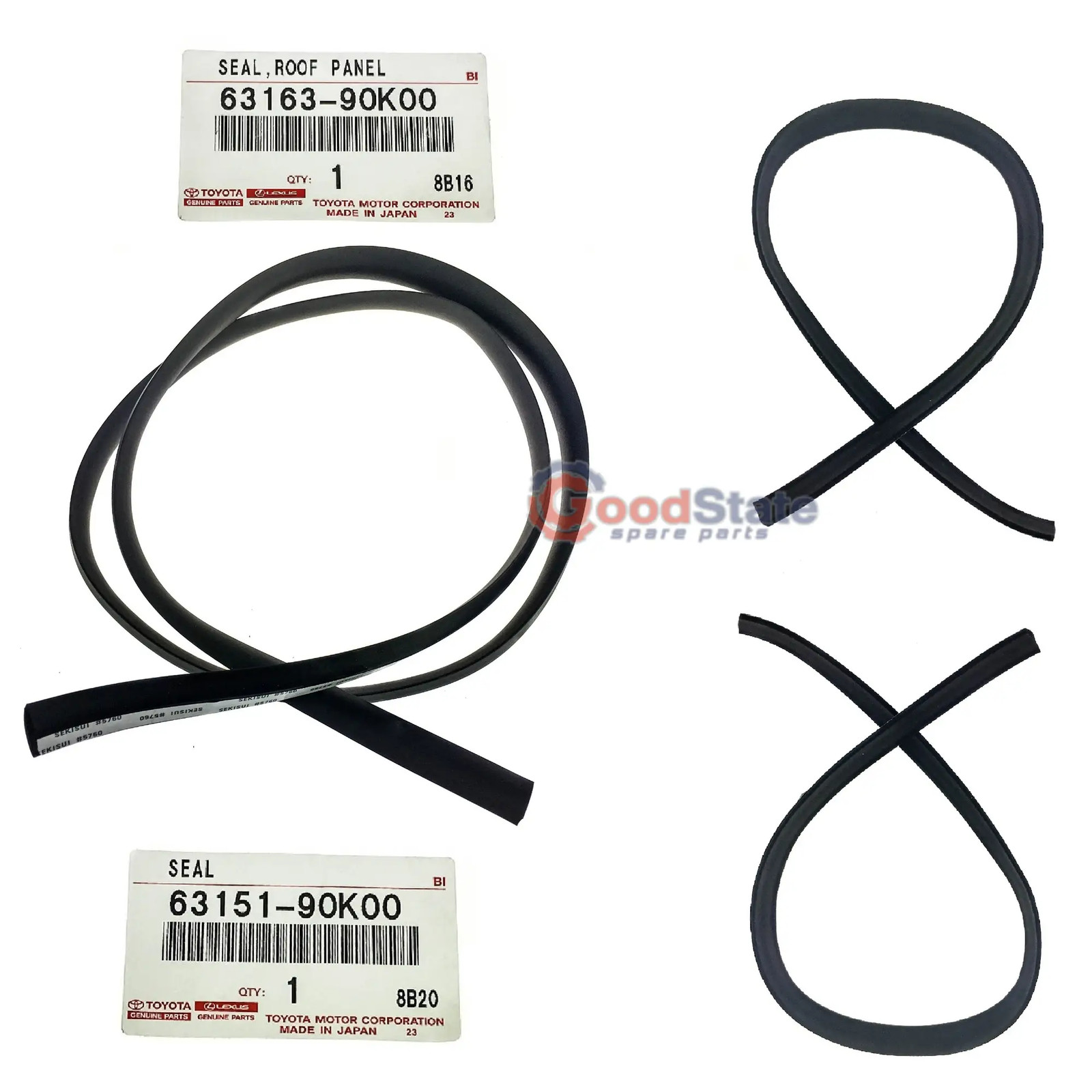 Genuine Toyota LandCruiser HZJ75 Ute Upper Windscreen Roof Weatherstrip Kit
