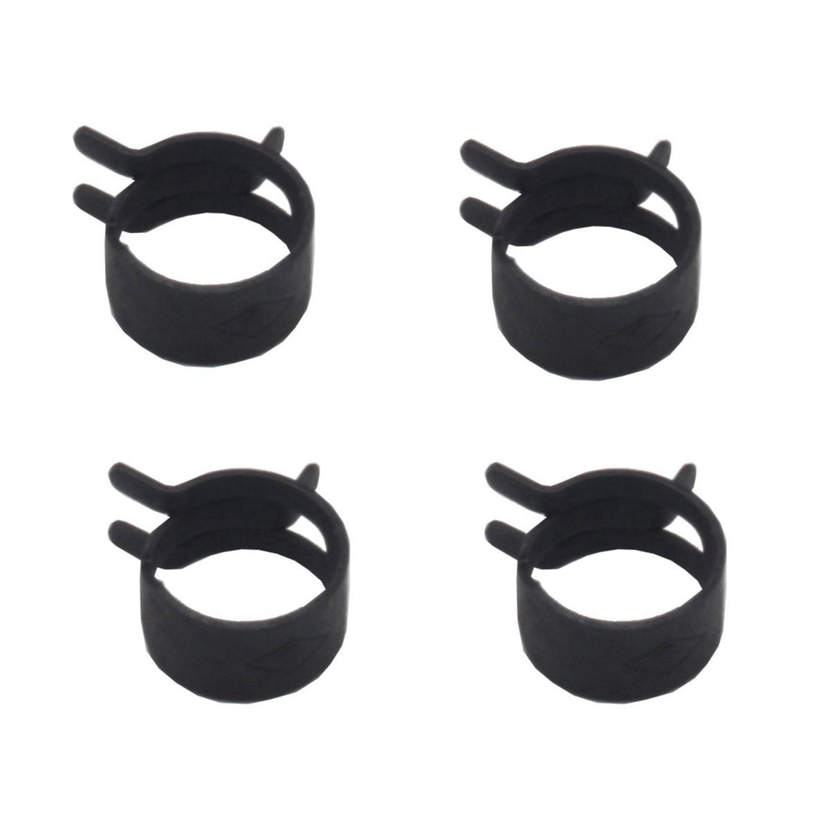 RSP Hose Clamp Spring Steel Black 9/16in OD 4PK - CS0001