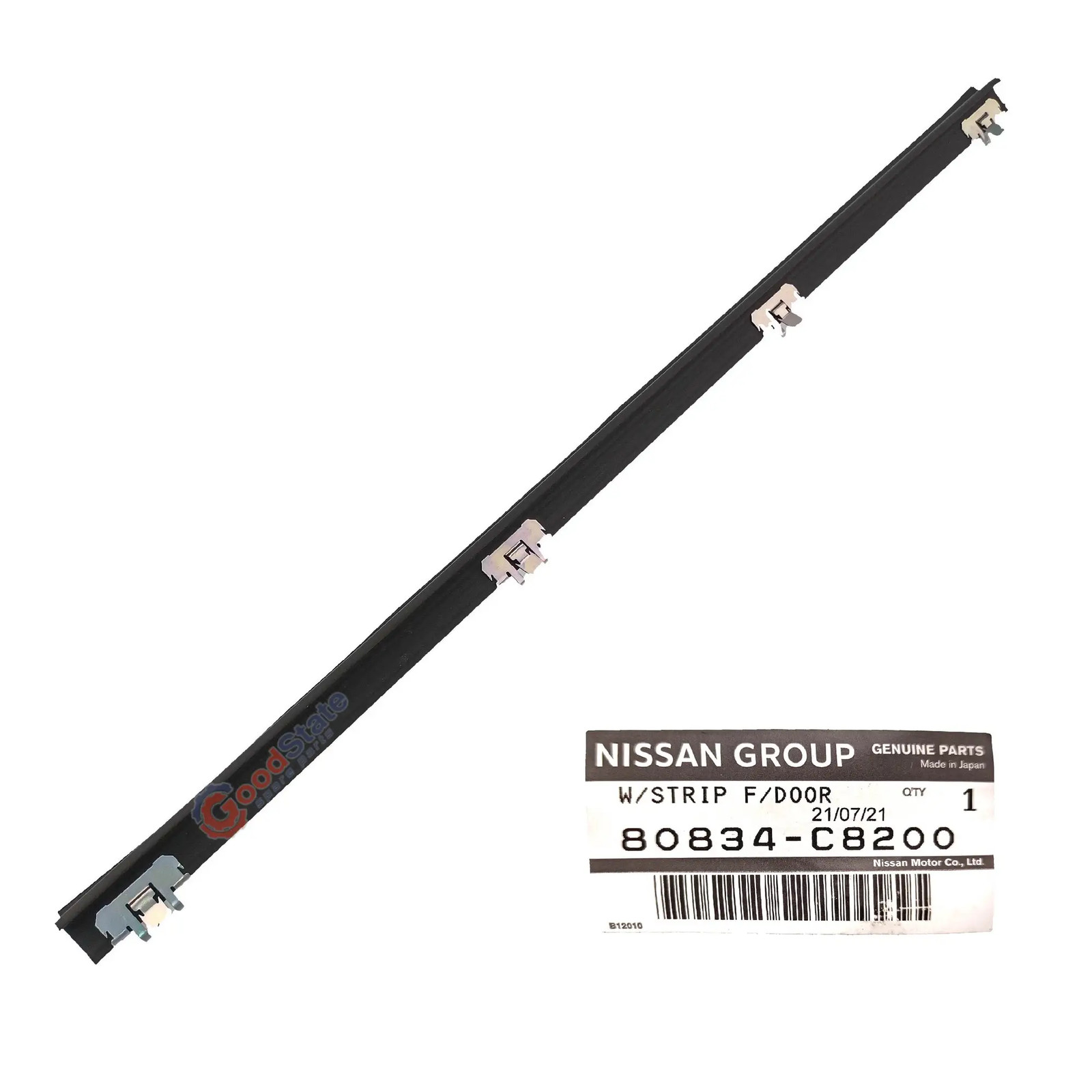 GENUINE Nissan Patrol Y60 Front Inner 1/4 Vent Window Weatherstrip 80834-C8200